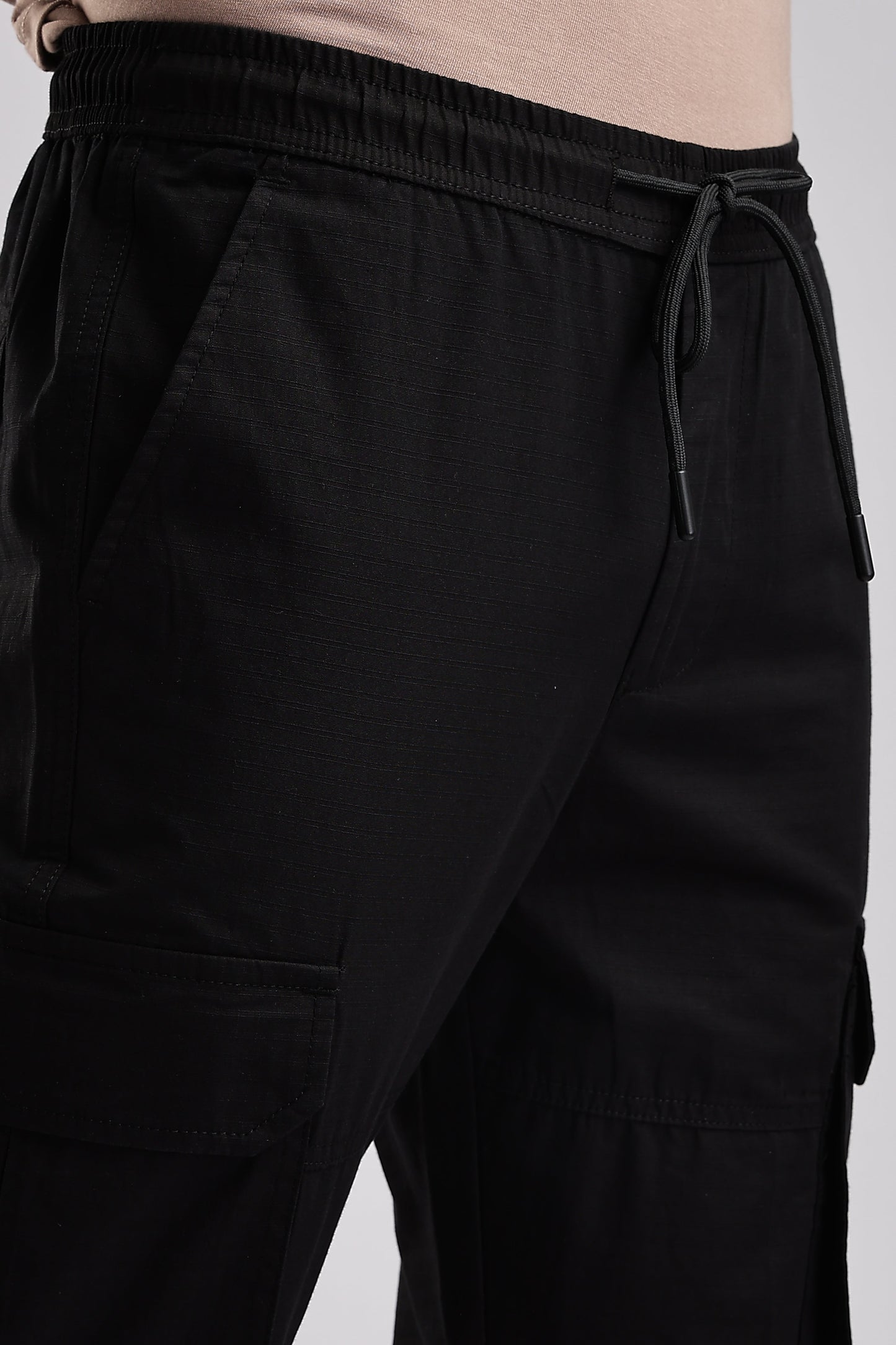 Men Ribstop Cargo-Black