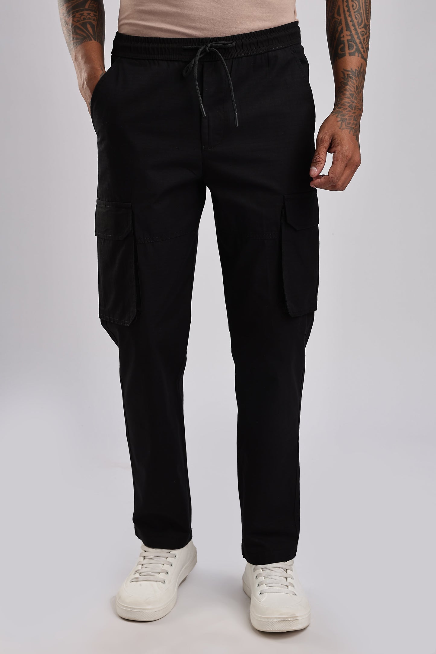 Men Ribstop Cargo-Black
