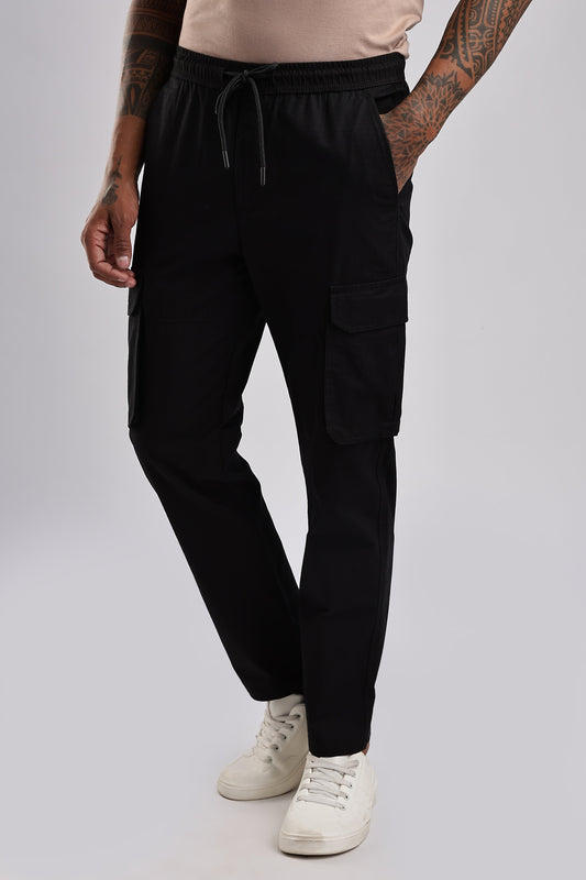 Men Ribstop Cargo-Black