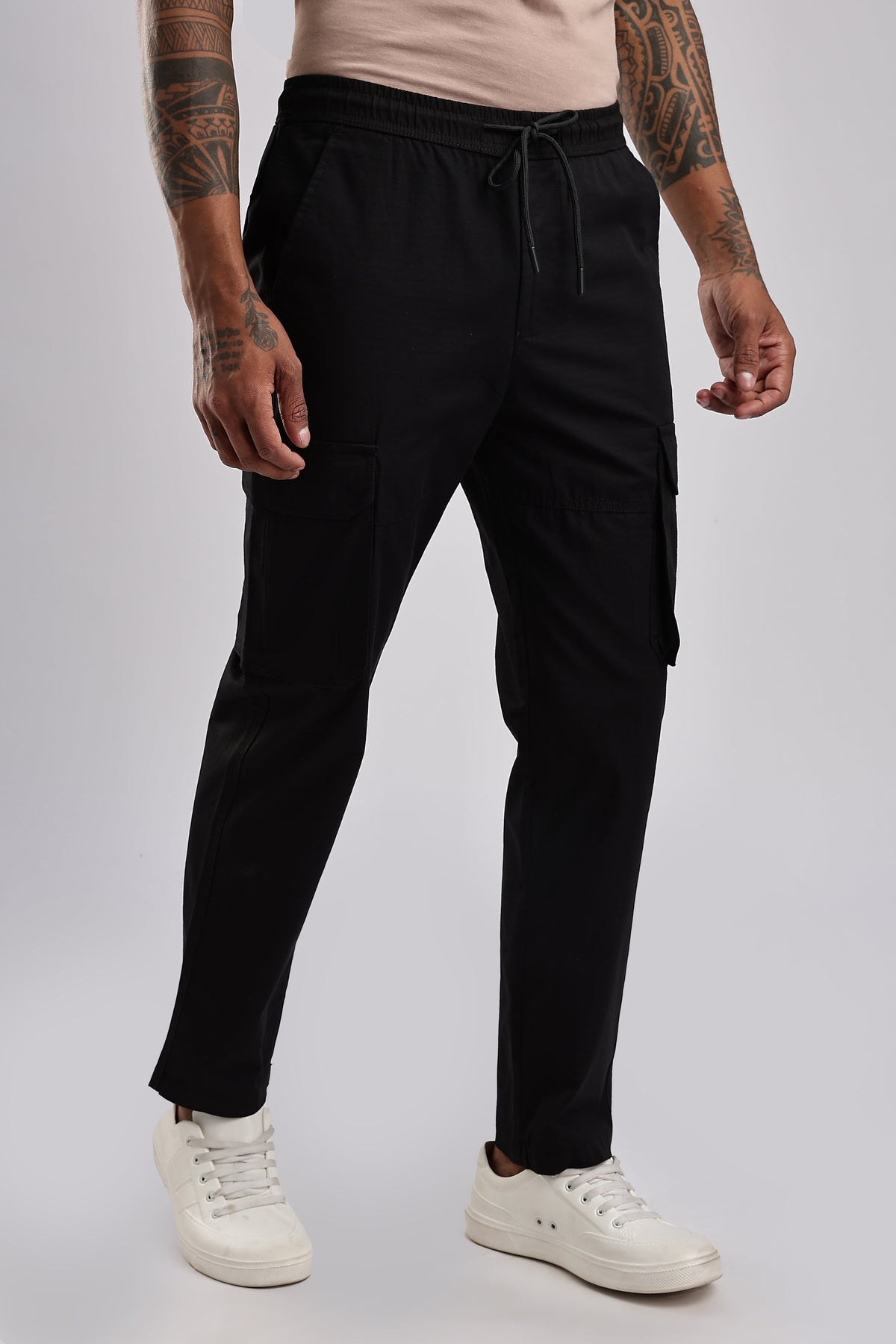 Men Ribstop Cargo-Black