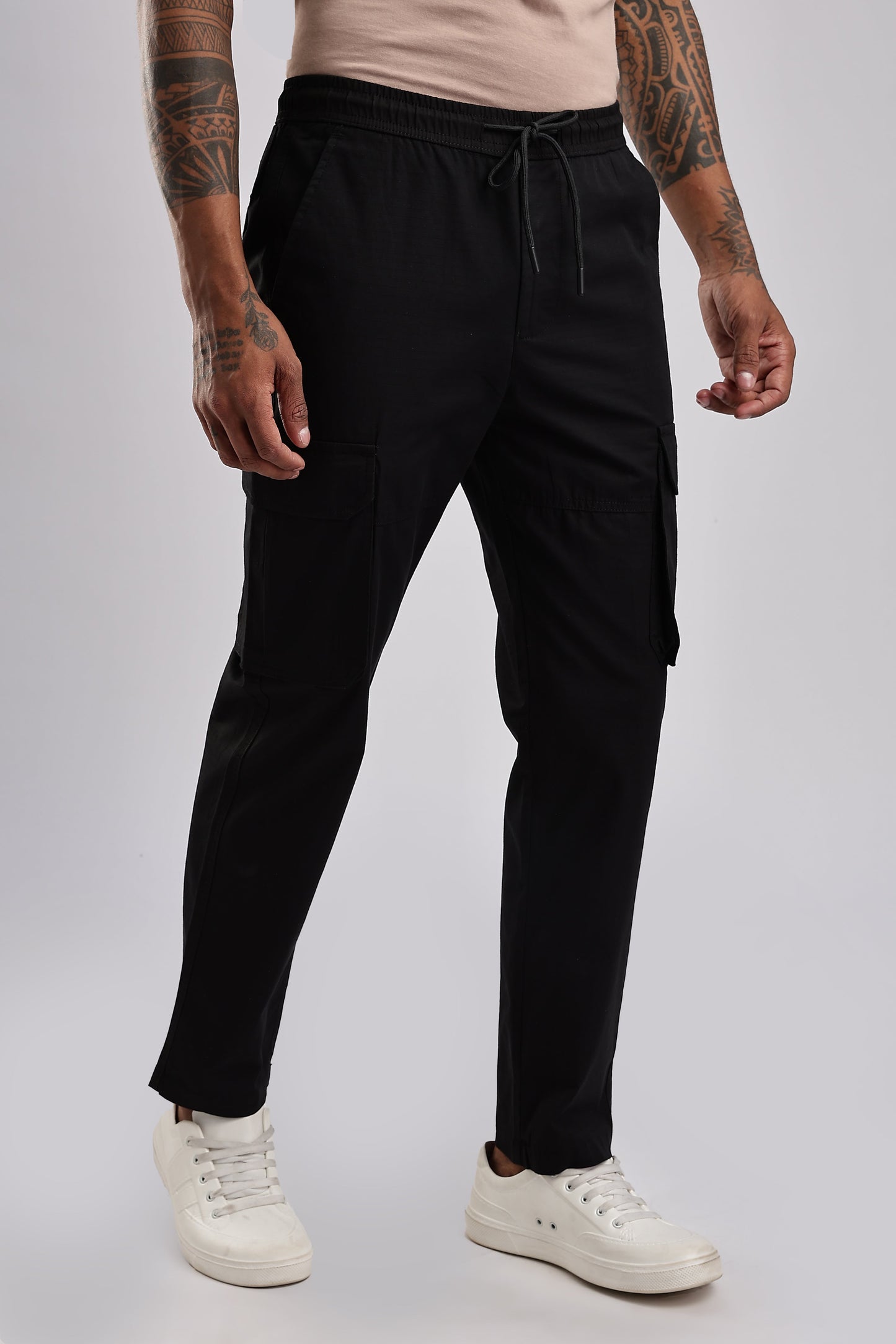 Men Ribstop Cargo-Black