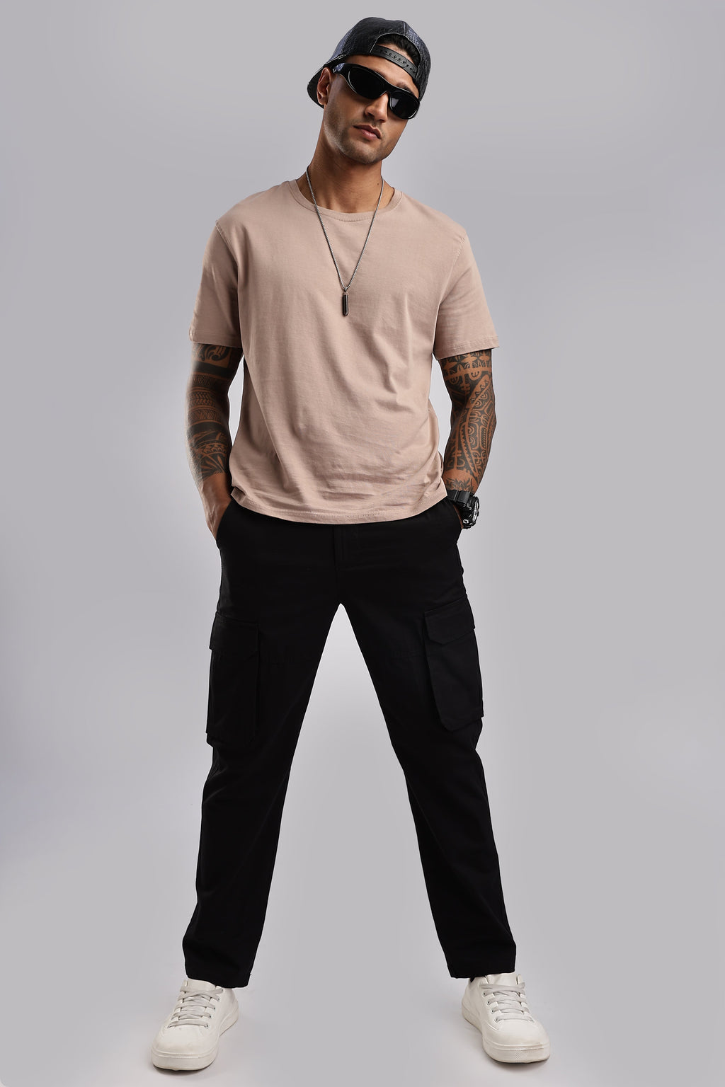 Men Ribstop Cargo-Black