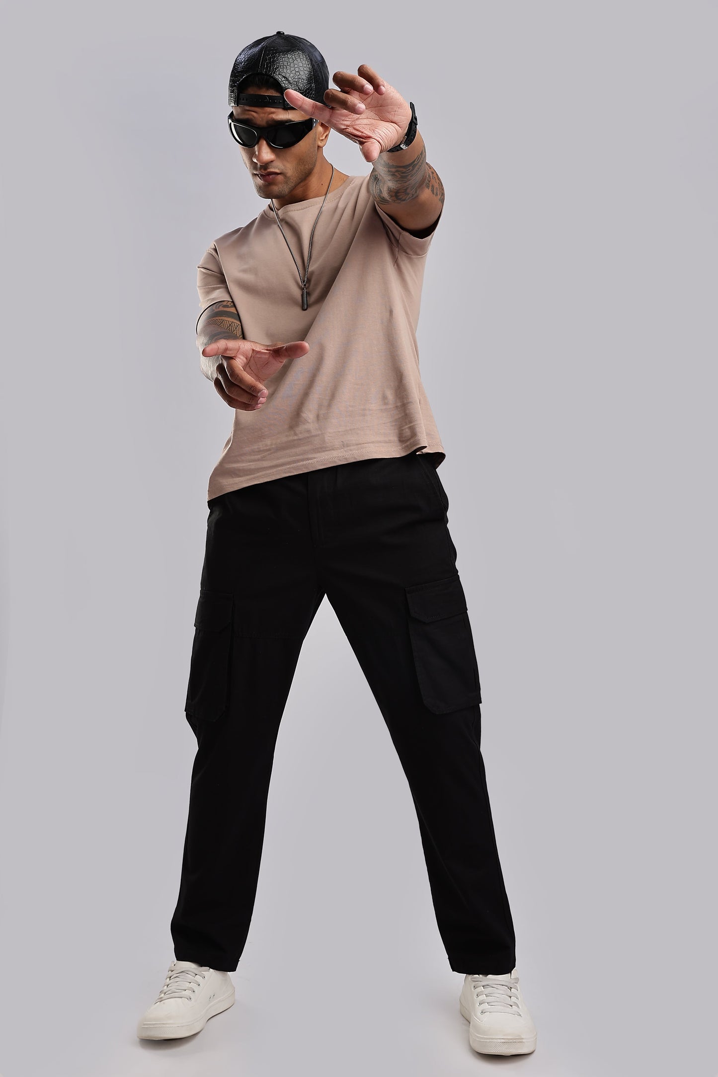 Men Ribstop Cargo-Black