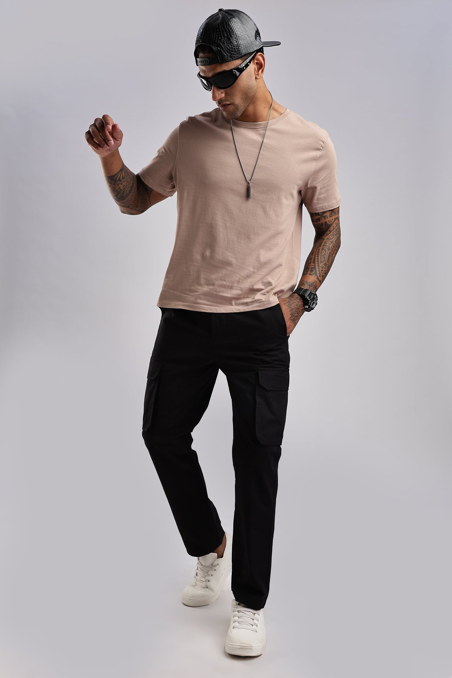 Men Ribstop Cargo-Black