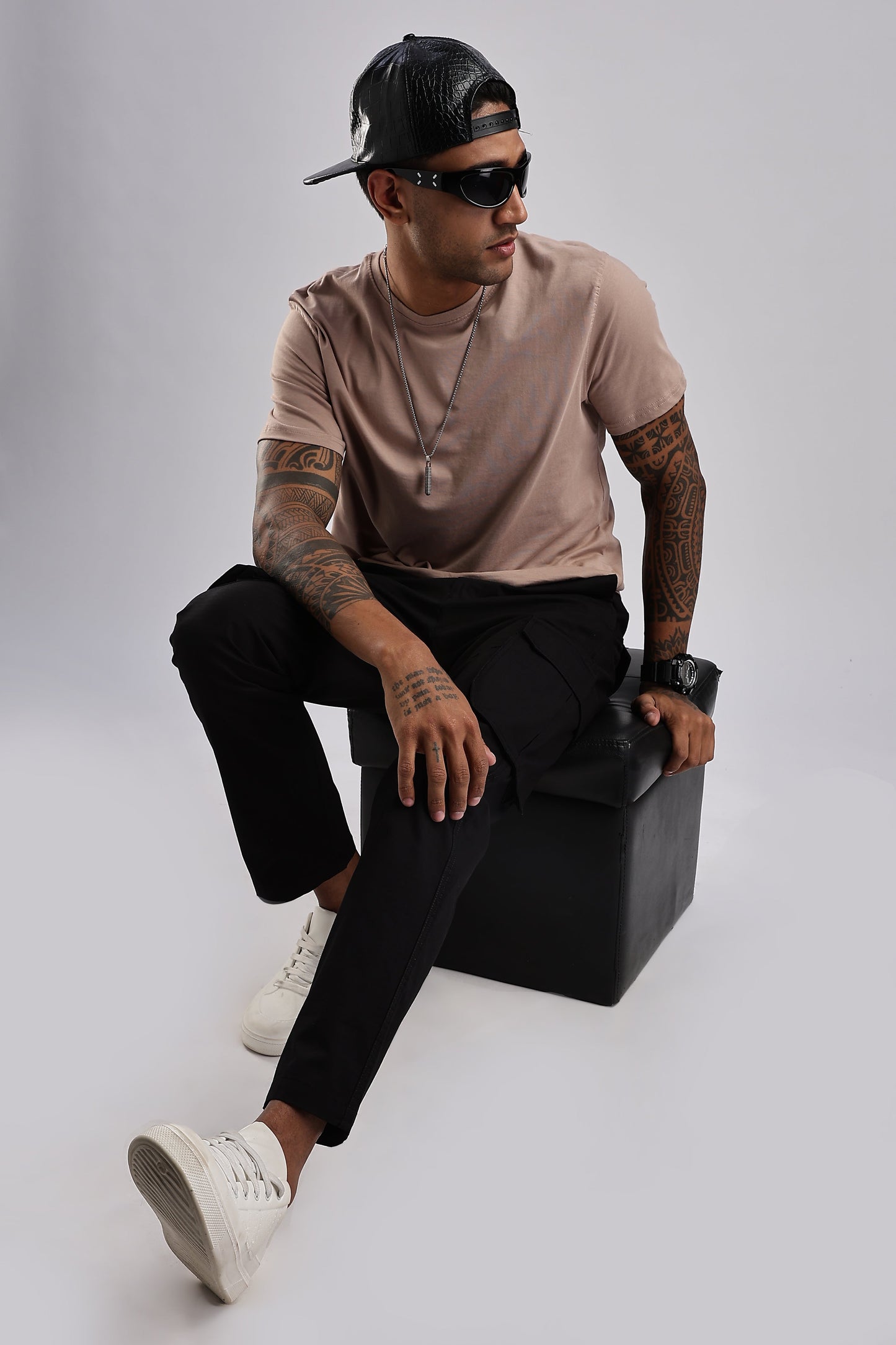 Men Ribstop Cargo-Black
