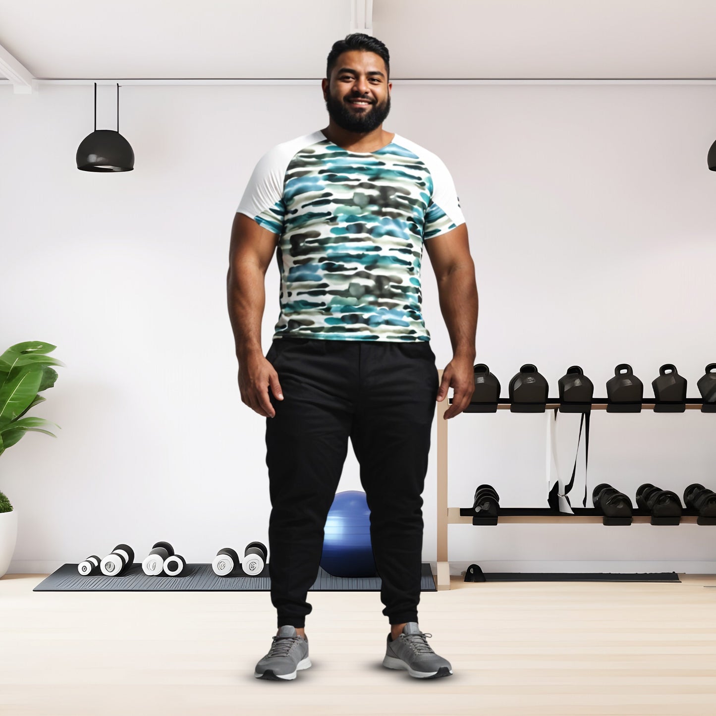 Nature Abstract Men Cycling Tee-Plus Size