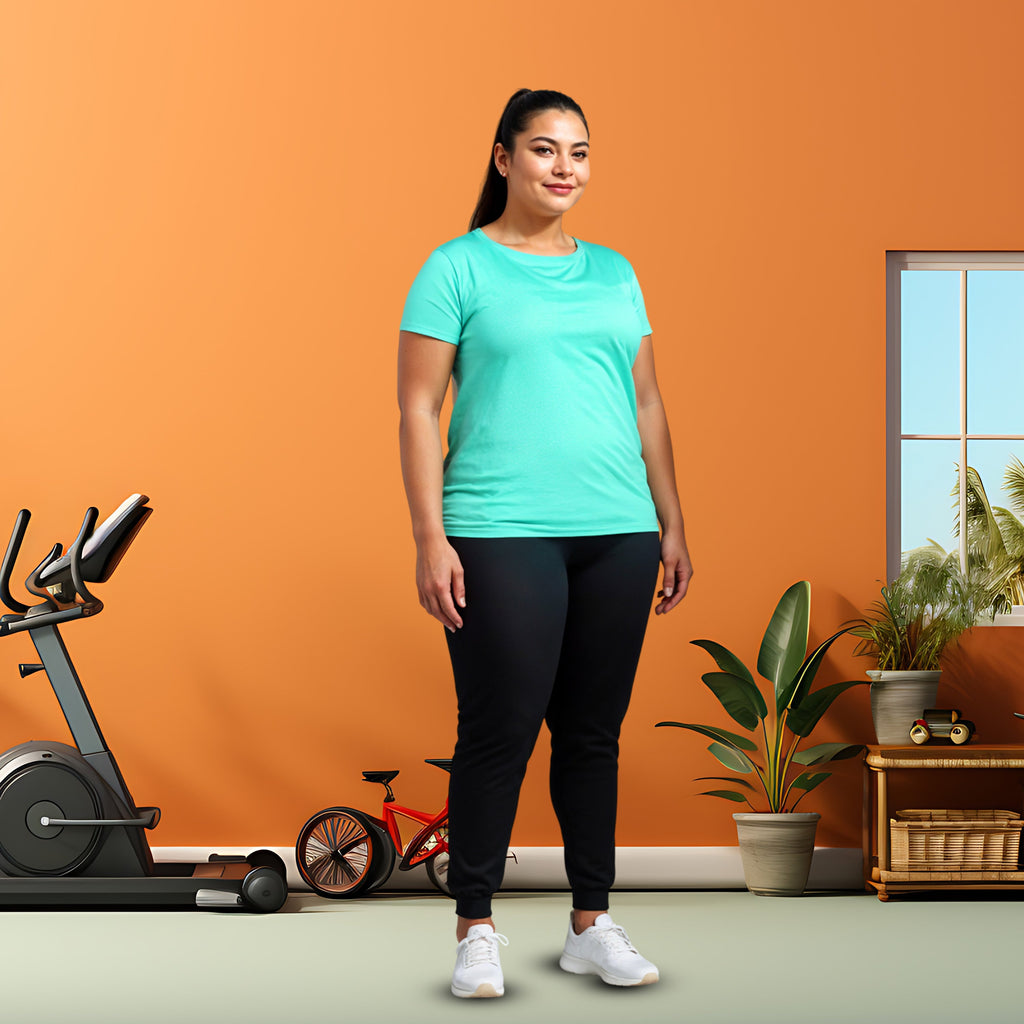 Aircello: Active Short Sleeve Tee-relaxed Fit -Plus Size