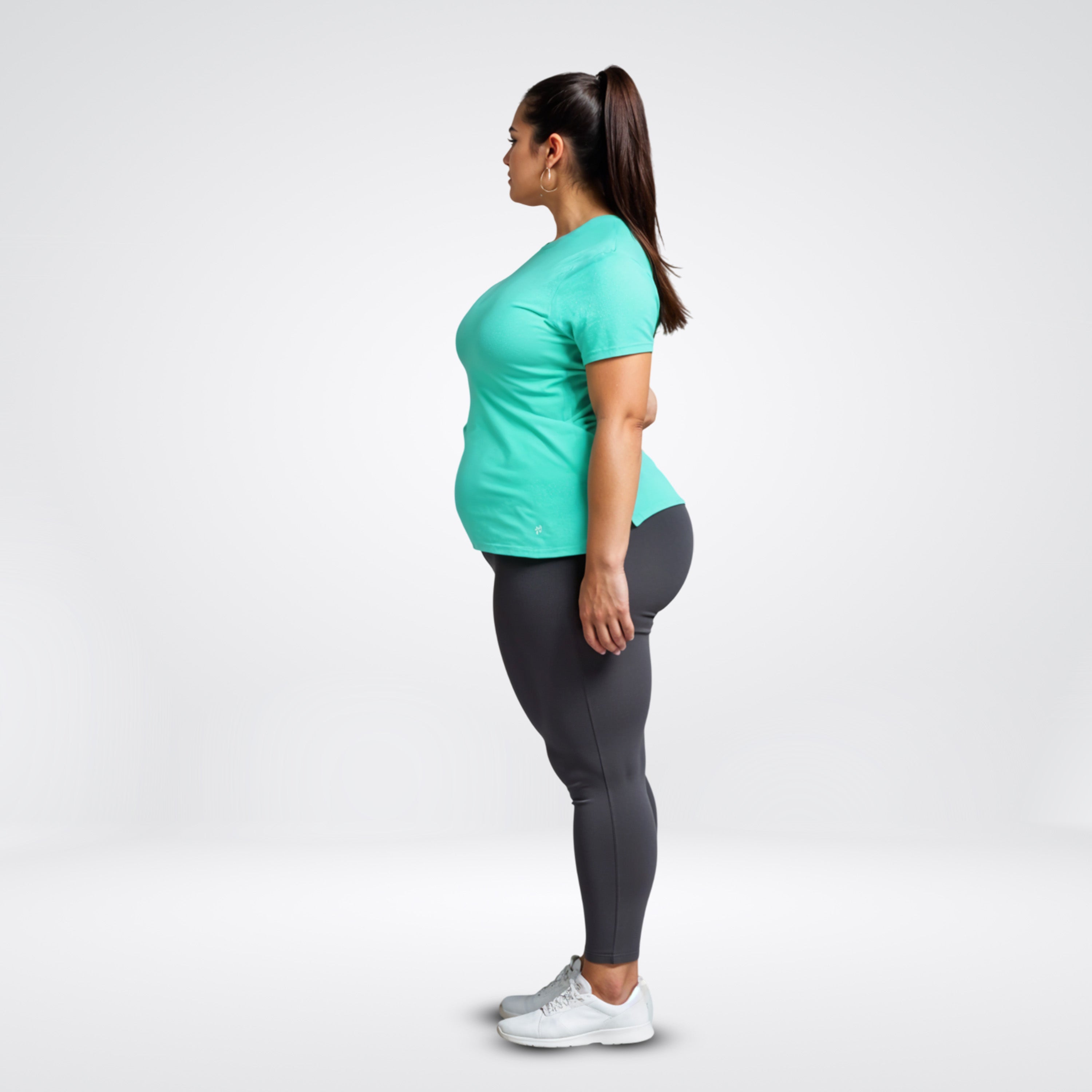 Aircello: Active Short Sleeve Tee-relaxed Fit -Plus Size