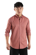 Men Army Twill Shirts-Pink