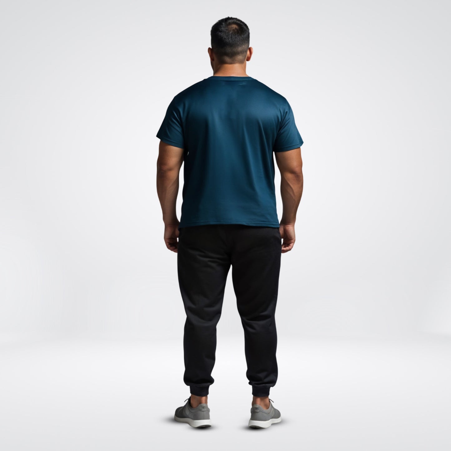 Active Crew neck chest printed reversable performance Tee -Plus Size