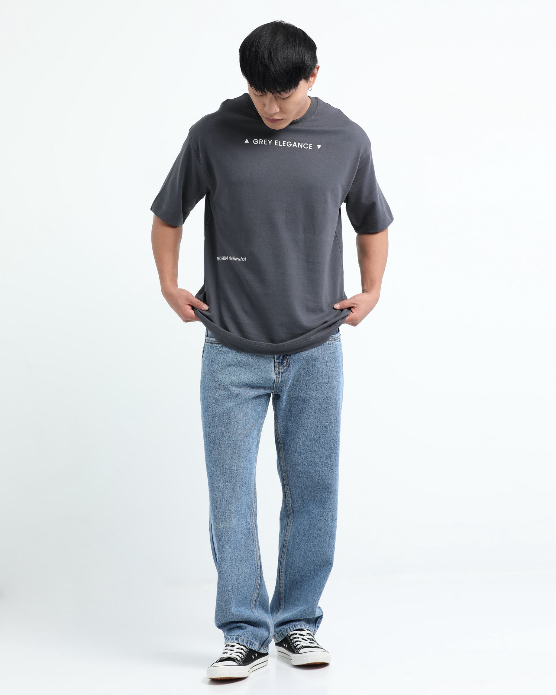 GREY ELEGANCE GREY TEE - Relaxed Fit