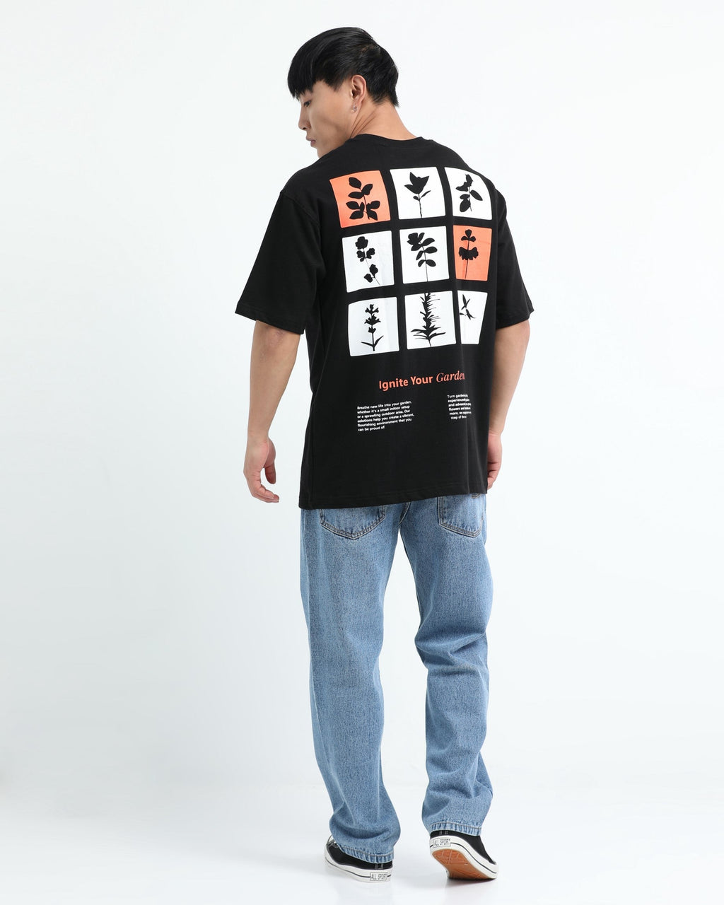 IGNITE YOUR GARDENING BLACK TEE - Relaxed Fit