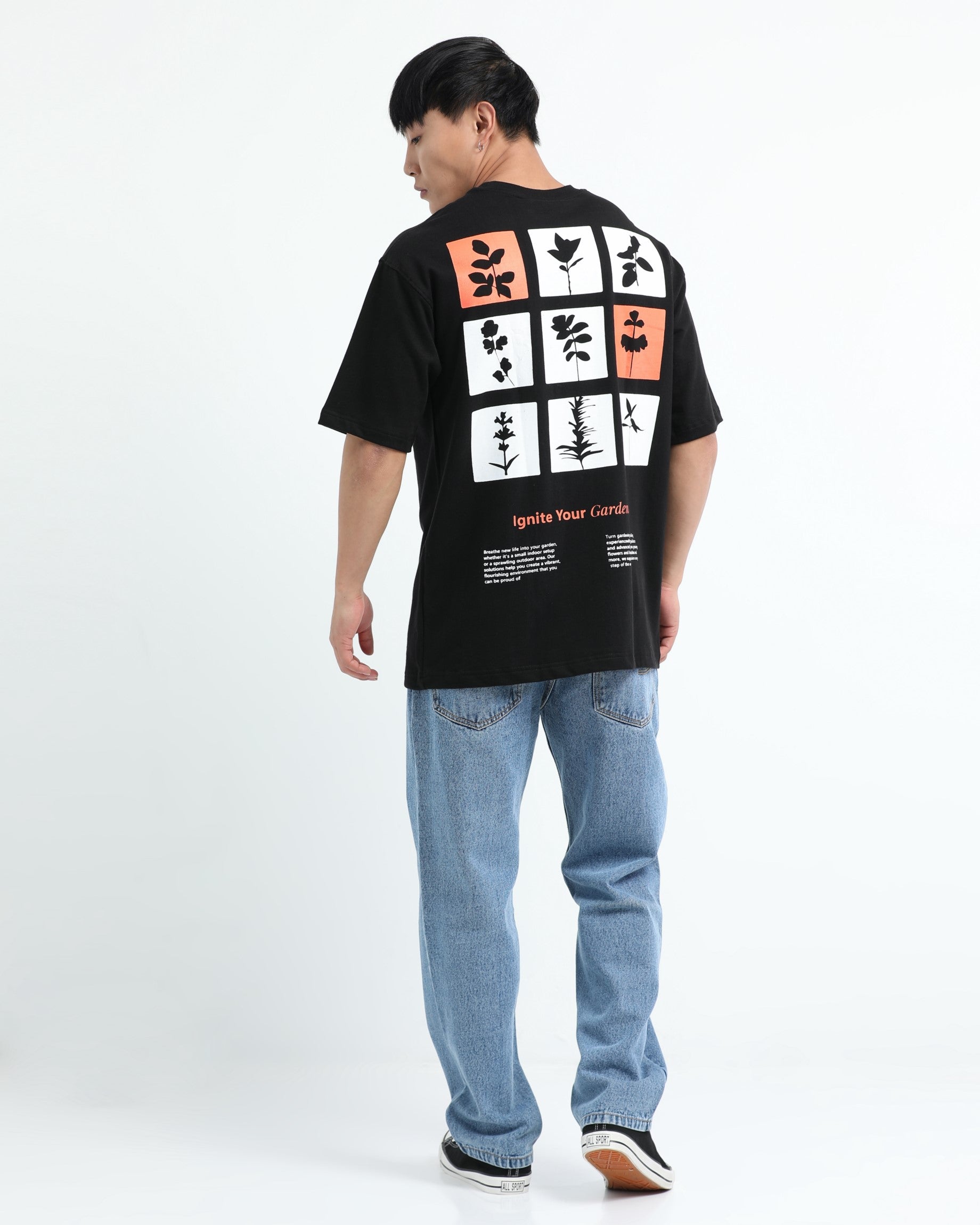 IGNITE YOUR GARDENING BLACK TEE - Relaxed Fit