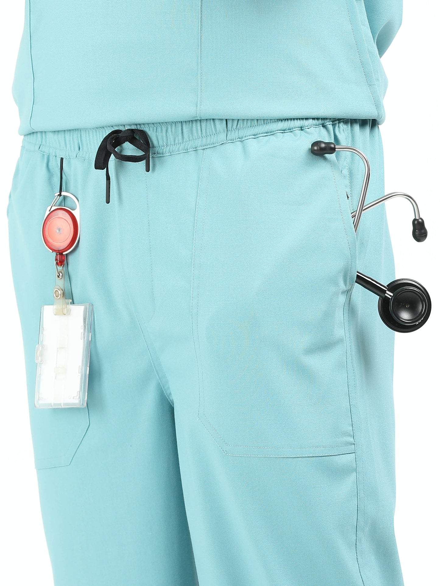 Men’s Eucalyptus Medical Scrub Set – V-Neck Top & Straight Pants | 2-Way Stretch, Lightweight & Breathable – Apollo