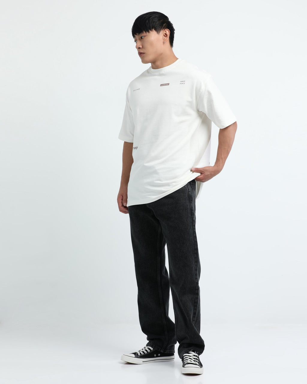 HARMONY OFF WHITE TEE - Relaxed Fit