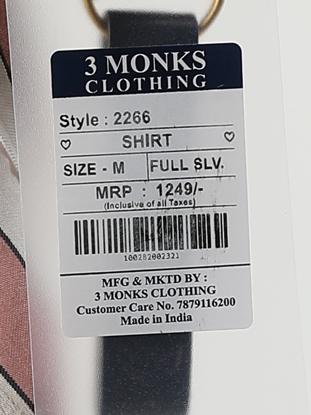 Men’s Pink & White Striped Linen Cotton Shirt