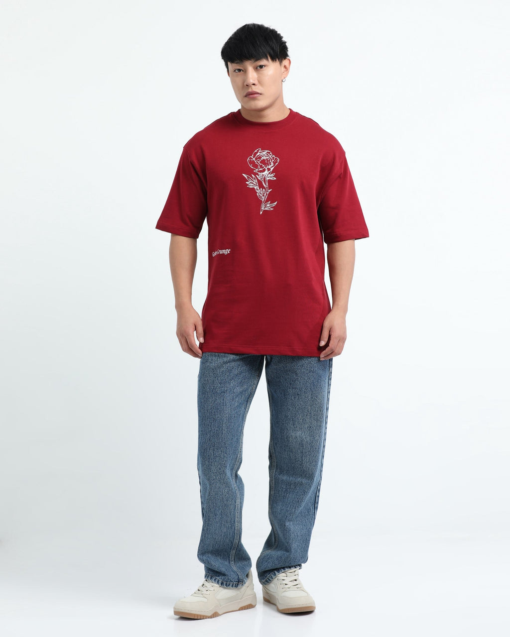 REIMAGINE MAROON TEE - Relaxed Fit