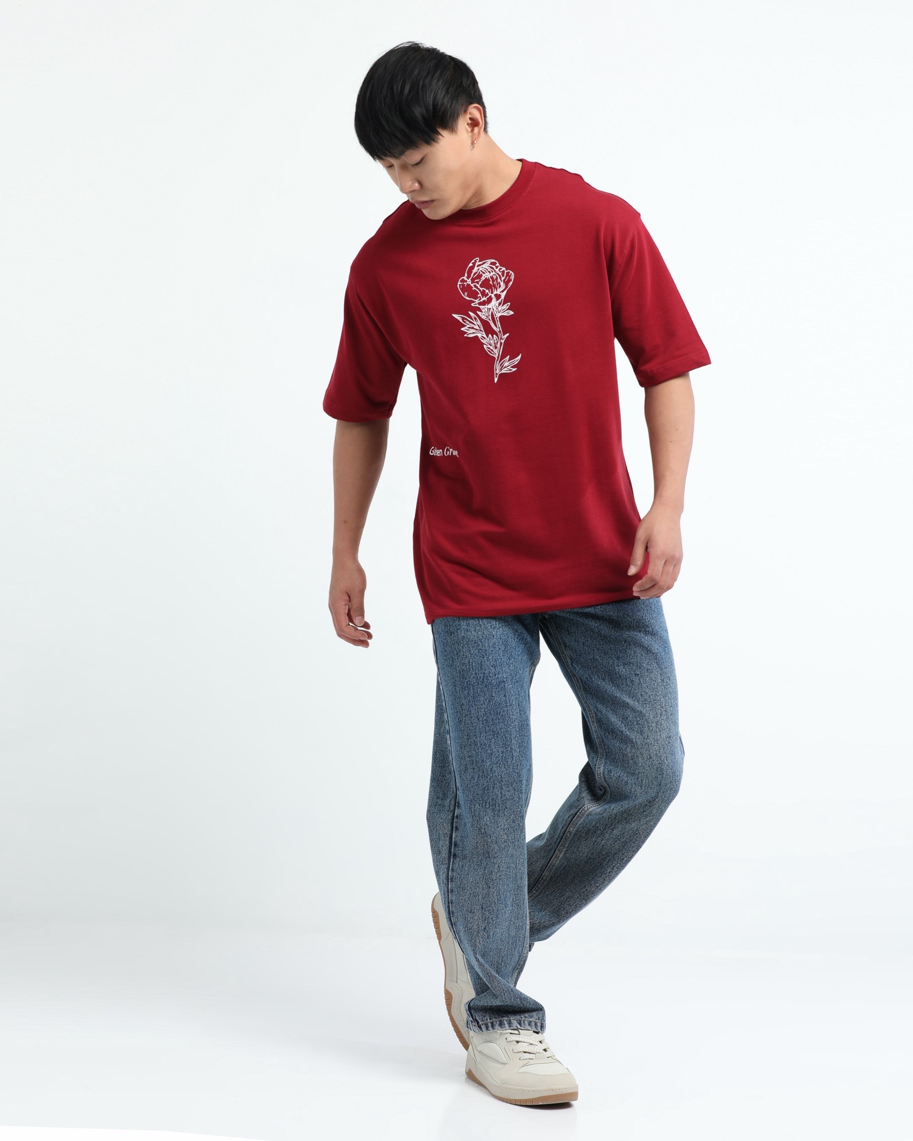REIMAGINE MAROON TEE - Relaxed Fit