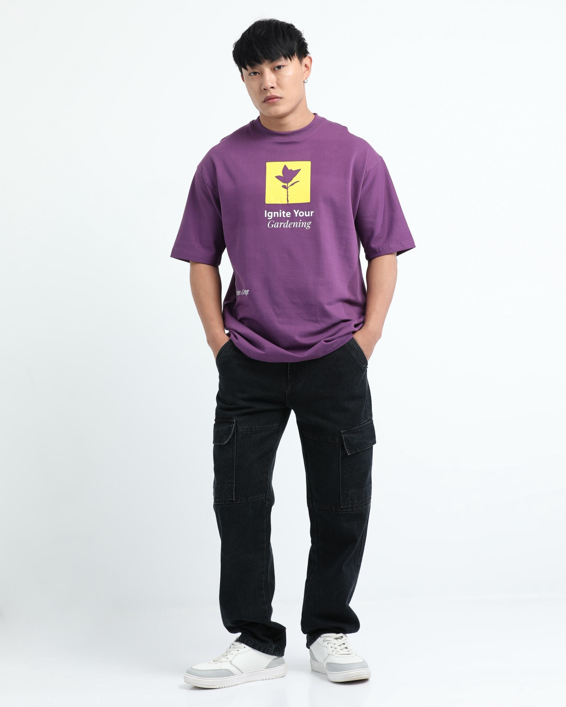 IGNITE YOUR GARDENING PURPLE TEE - Relaxed Fit