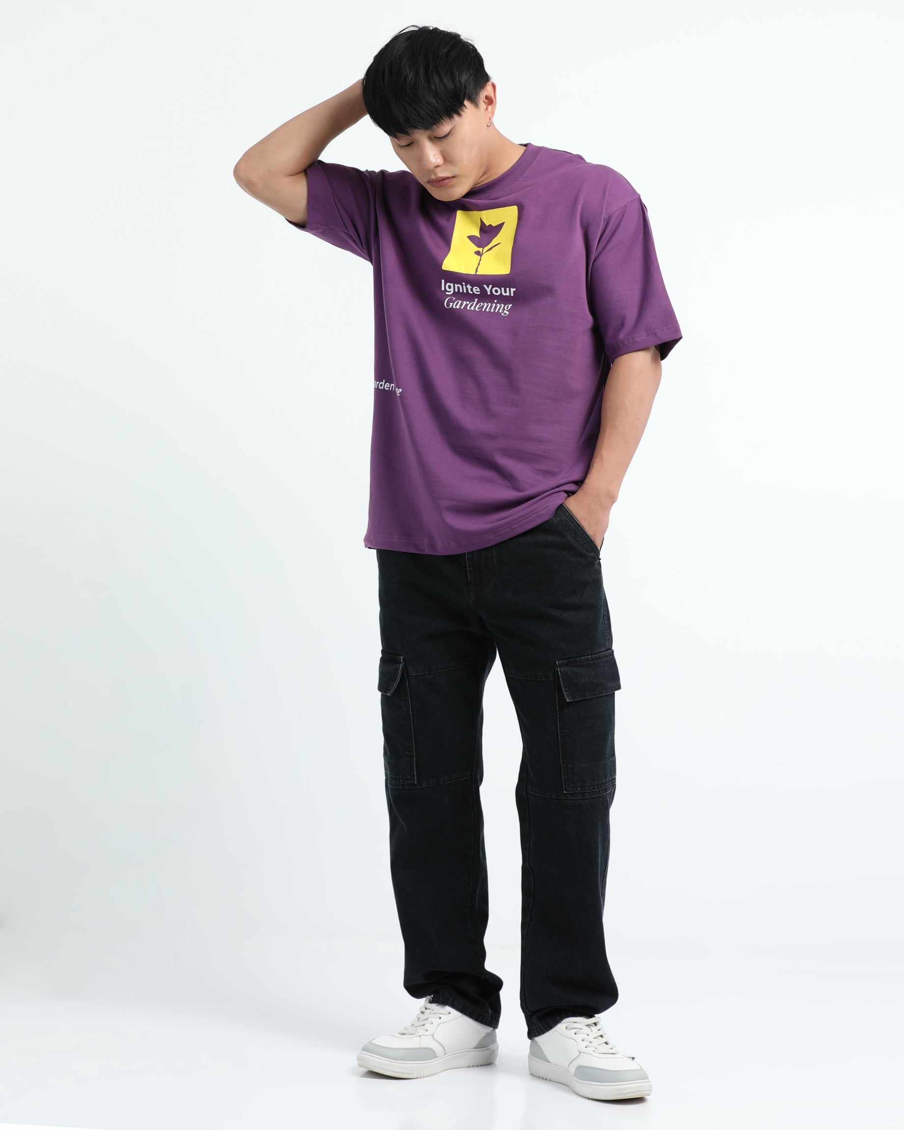 IGNITE YOUR GARDENING PURPLE TEE - Relaxed Fit
