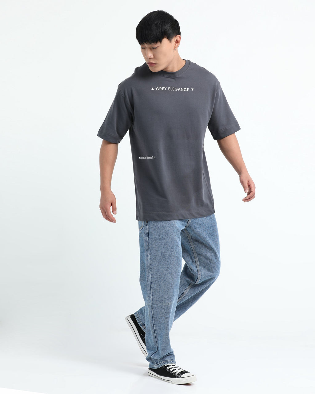 GREY ELEGANCE GREY TEE - Relaxed Fit
