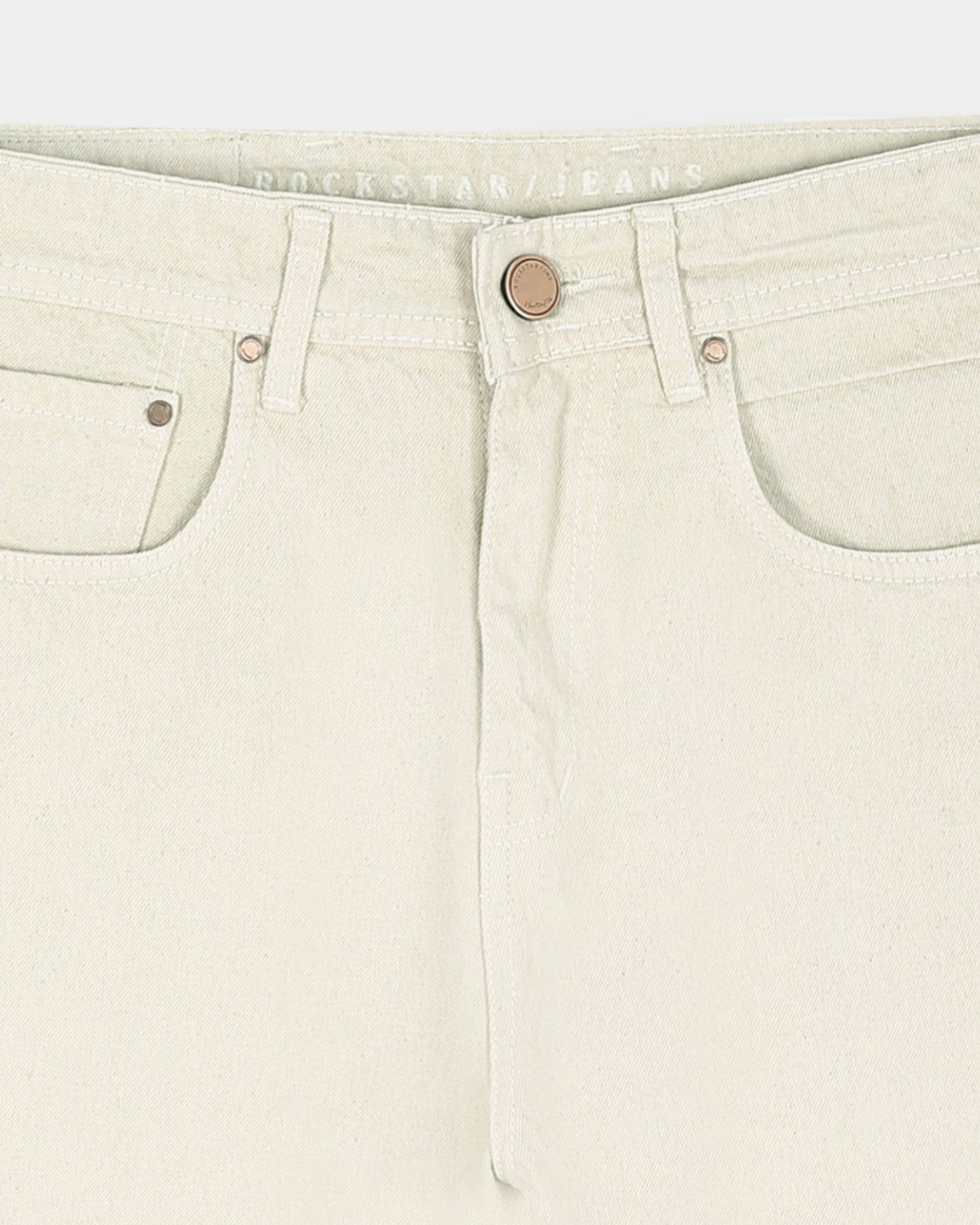SIGNATURE IVORY DENIM - Straight fit