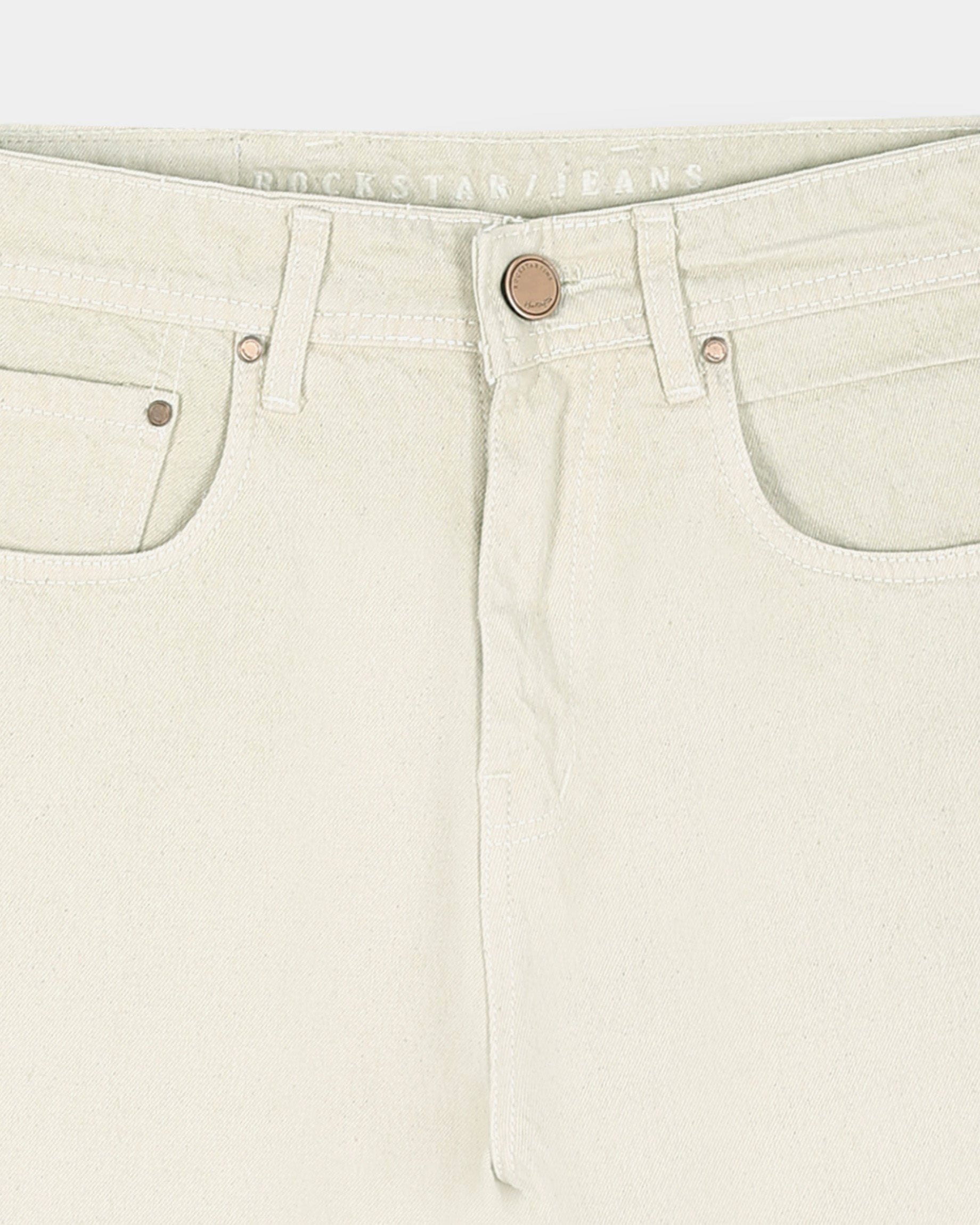 SIGNATURE IVORY DENIM - Straight fit