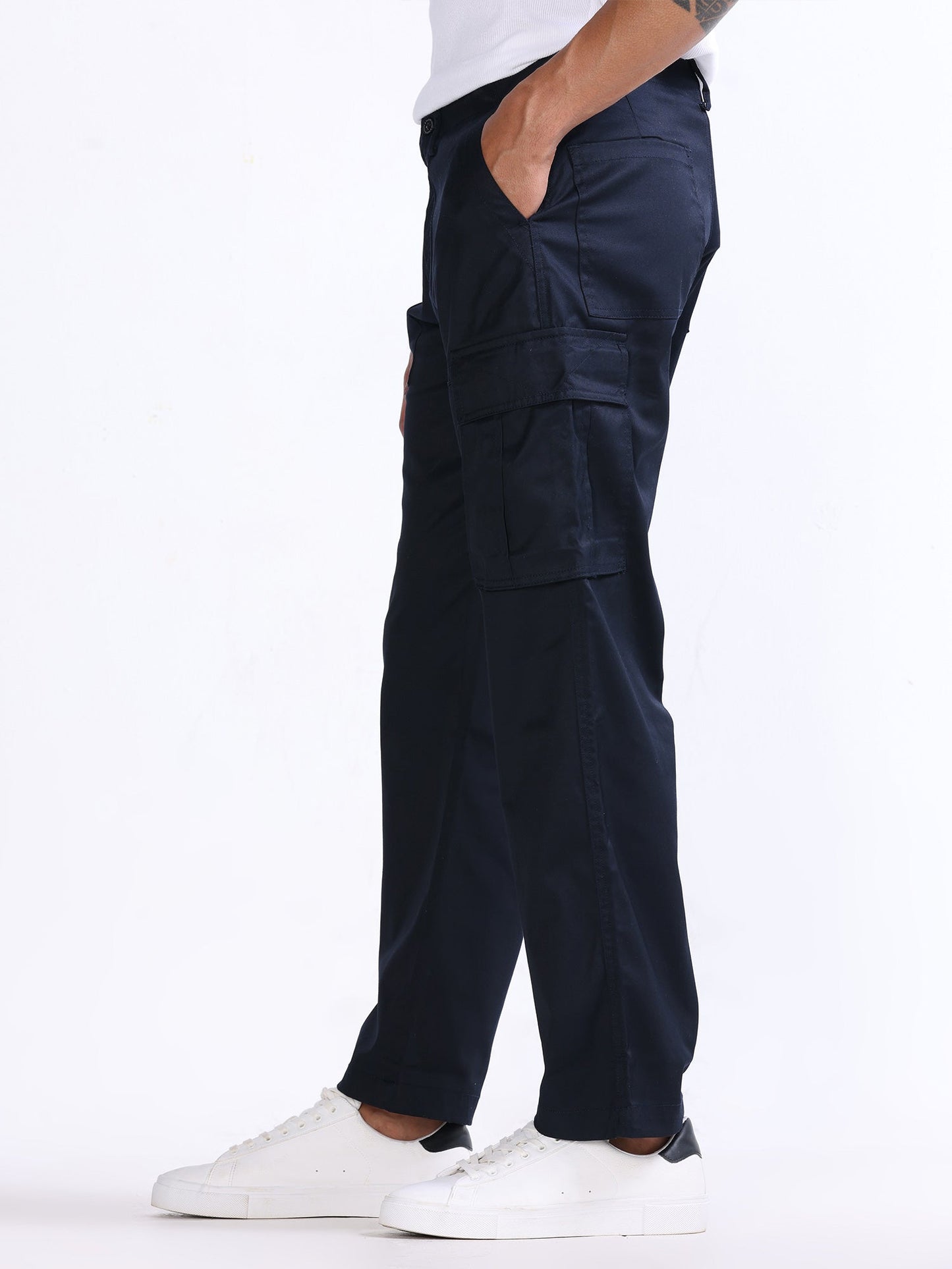 Mason Navy Relaxed Cargo