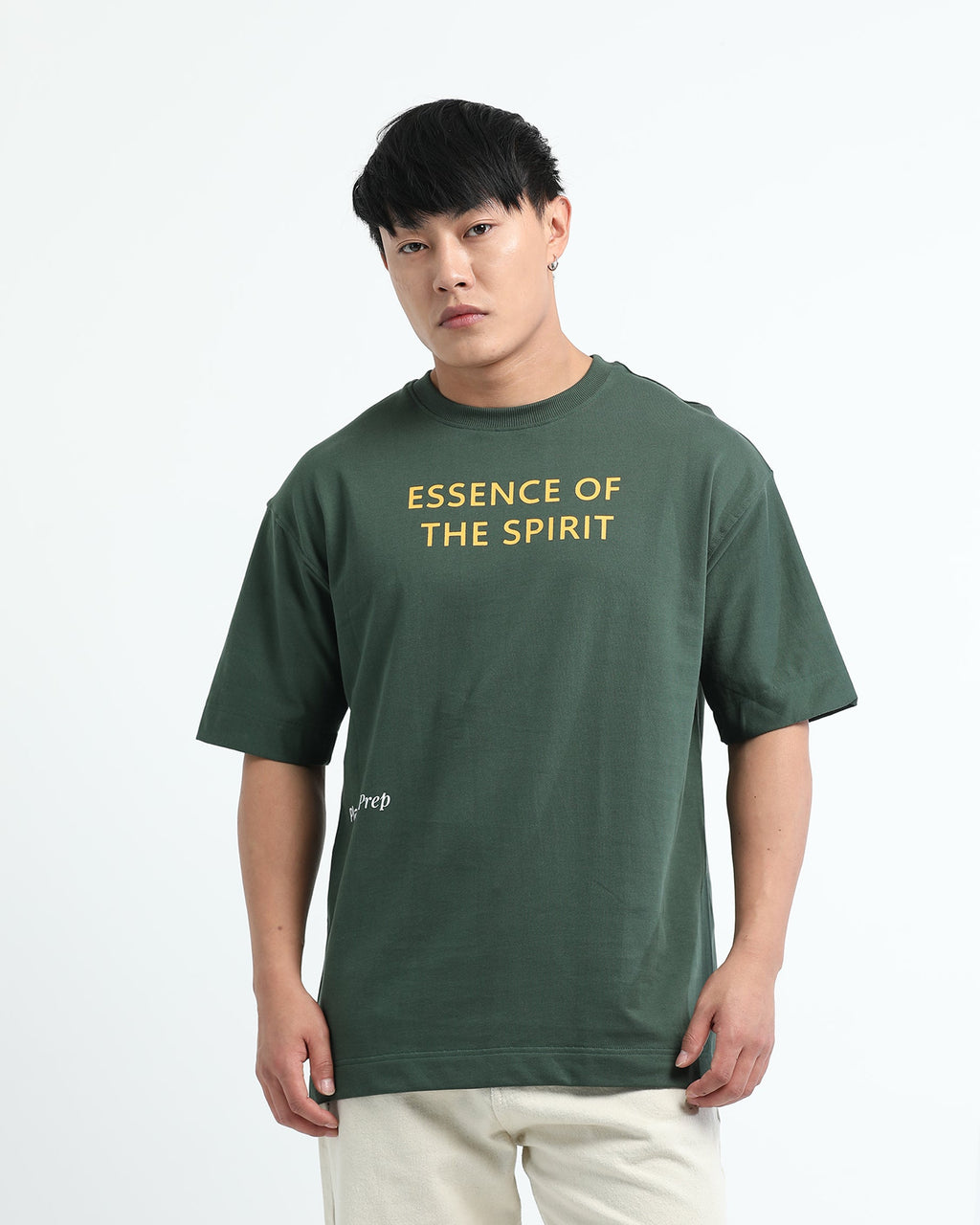 ESSENCE OF SPIRIT FOREST GREEN TEE - Relaxed Fit