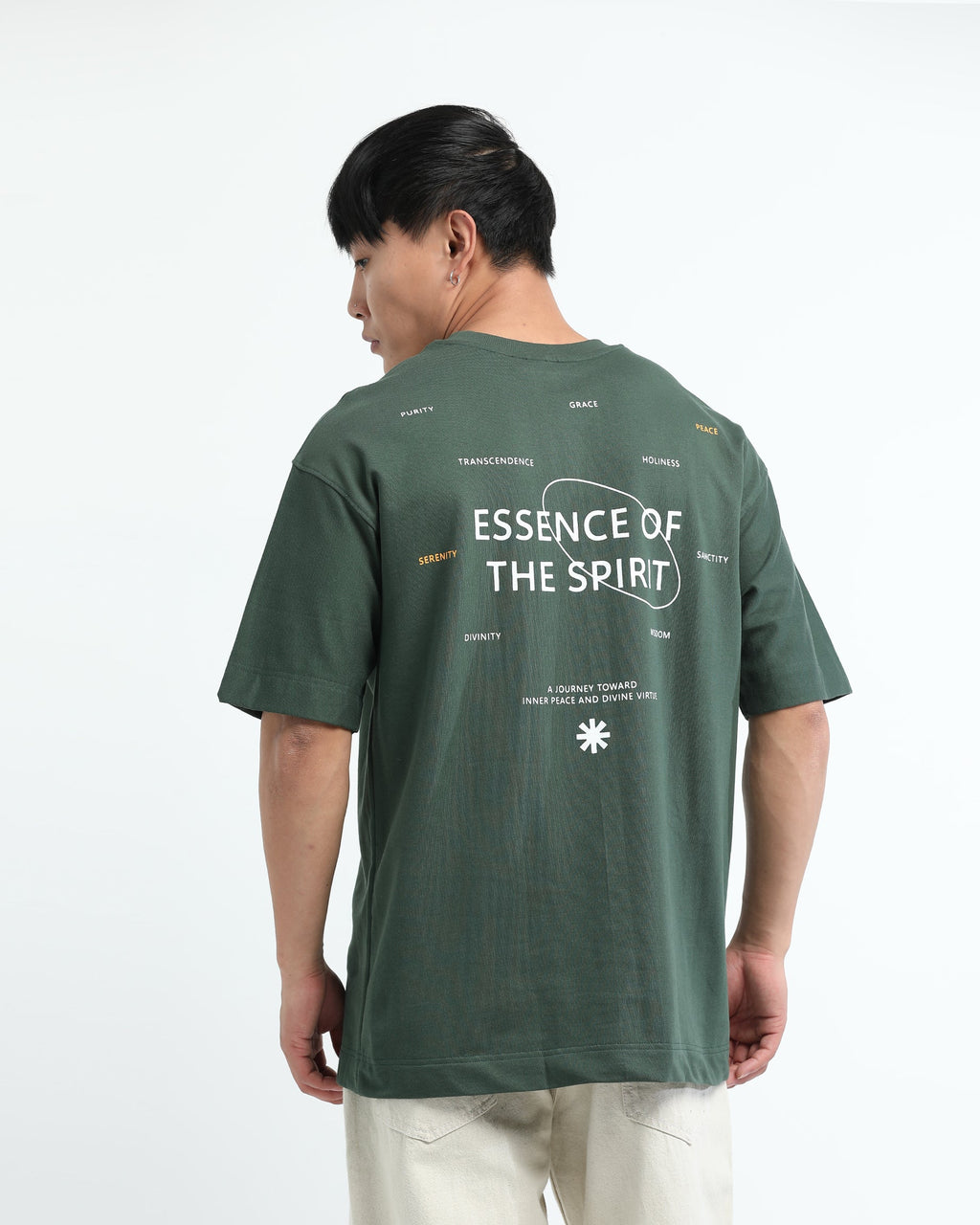 ESSENCE OF SPIRIT FOREST GREEN TEE - Relaxed Fit