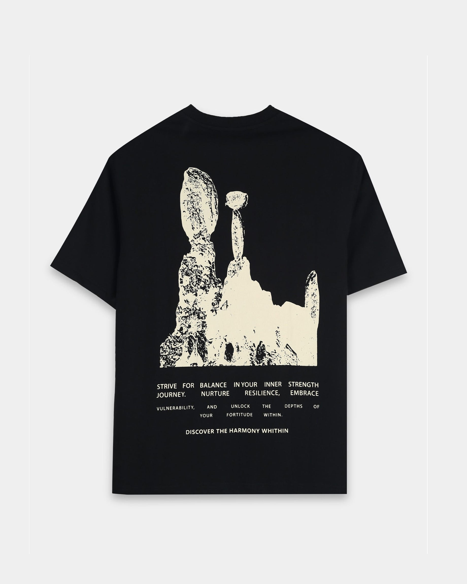 HARMONY BLACK TEE - Relaxed Fit
