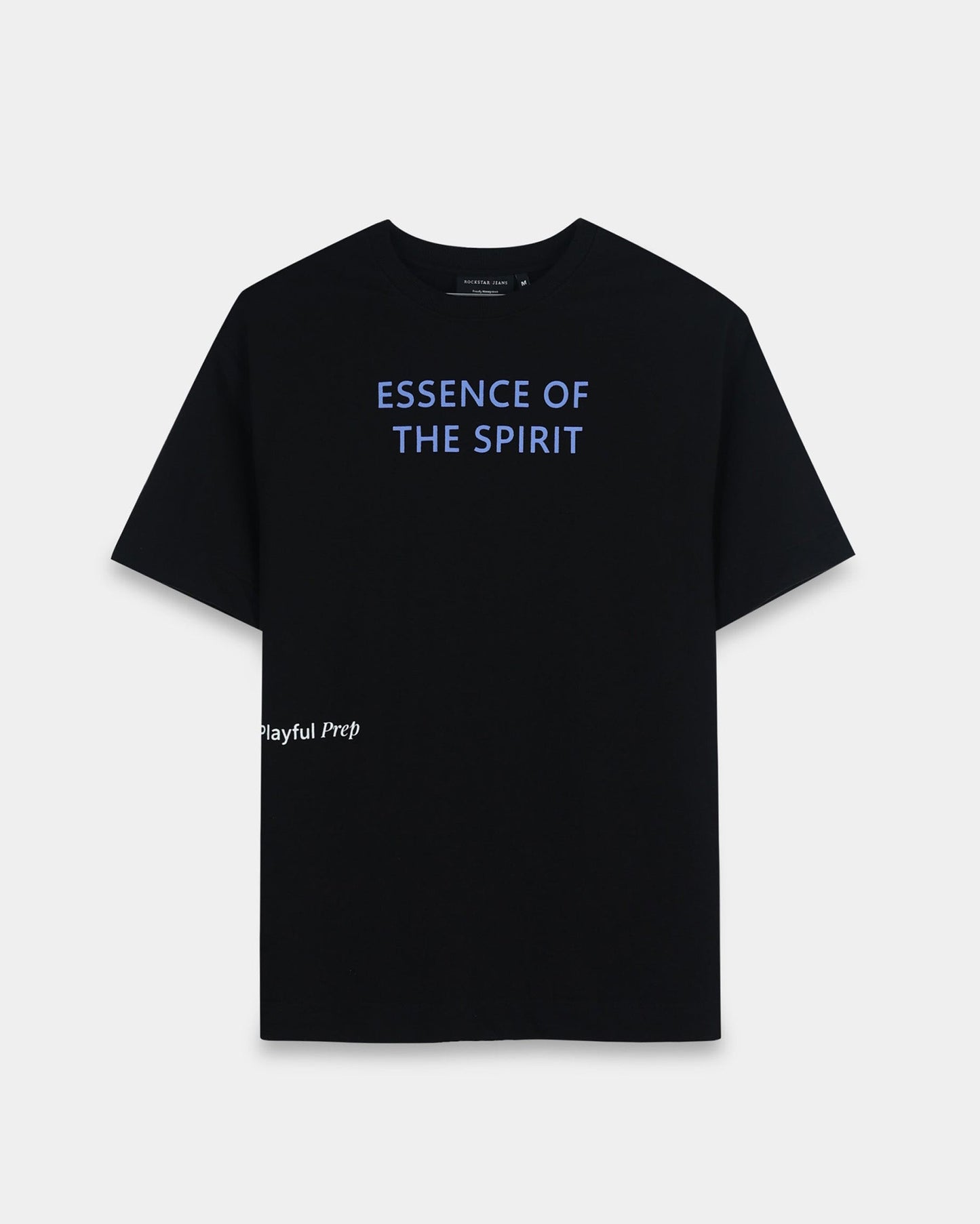 ESSENCE OF SPIRIT BLACK TEE - Relaxed Fit