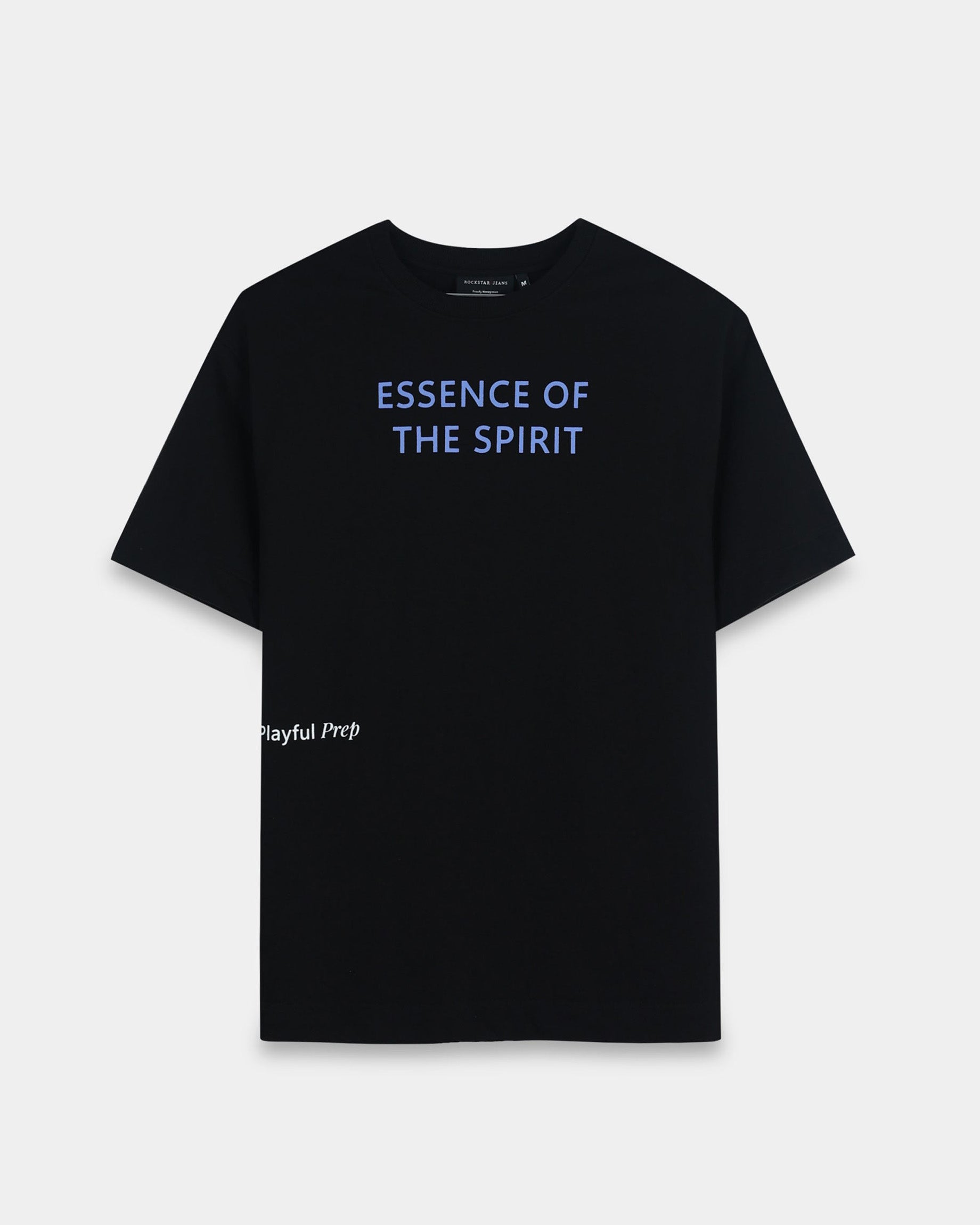 ESSENCE OF SPIRIT BLACK TEE - Relaxed Fit