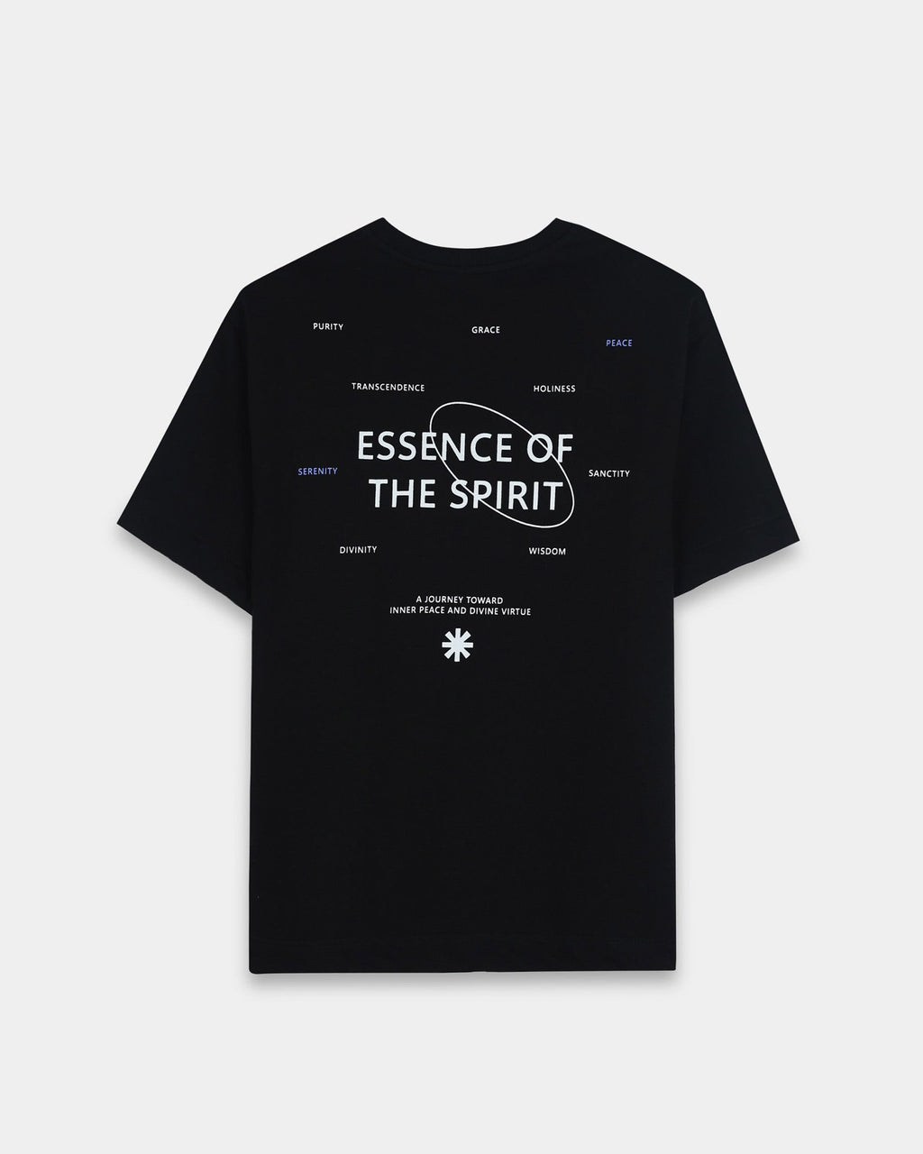 ESSENCE OF SPIRIT BLACK TEE - Relaxed Fit