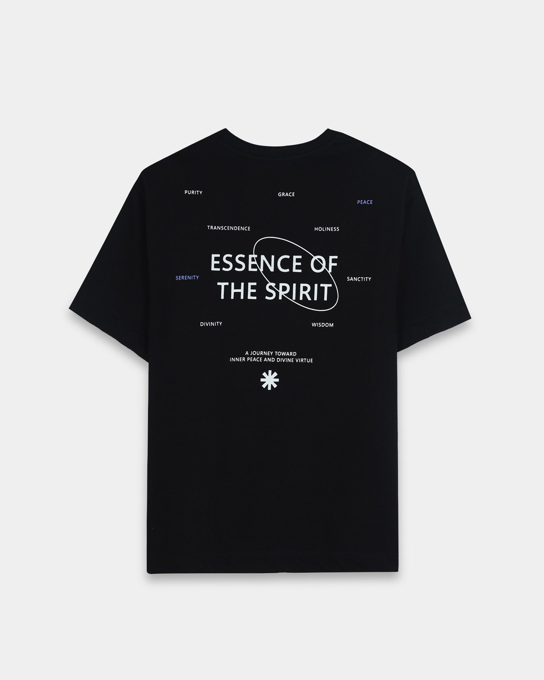 ESSENCE OF SPIRIT BLACK TEE - Relaxed Fit