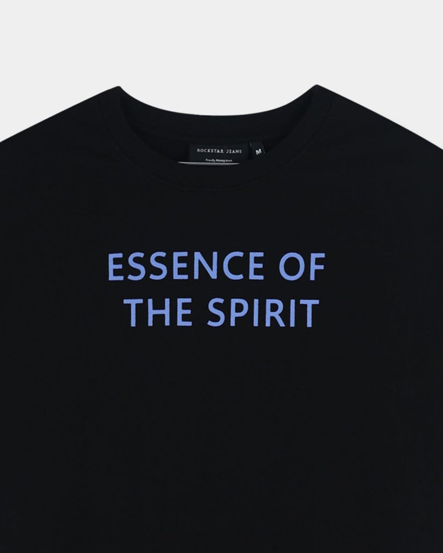 ESSENCE OF SPIRIT BLACK TEE - Relaxed Fit