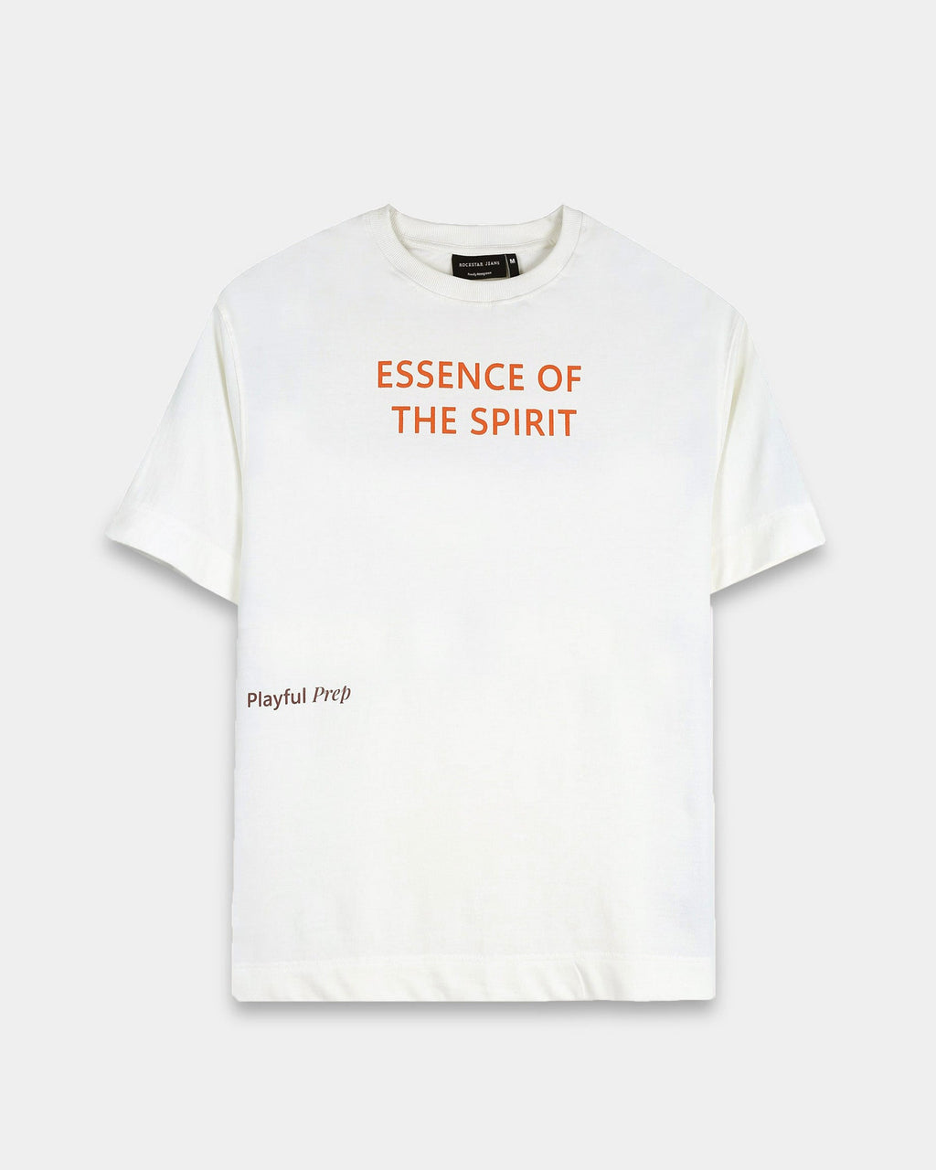 ESSENCE OF SPIRIT OFF WHITE TEE - Relaxed Fit
