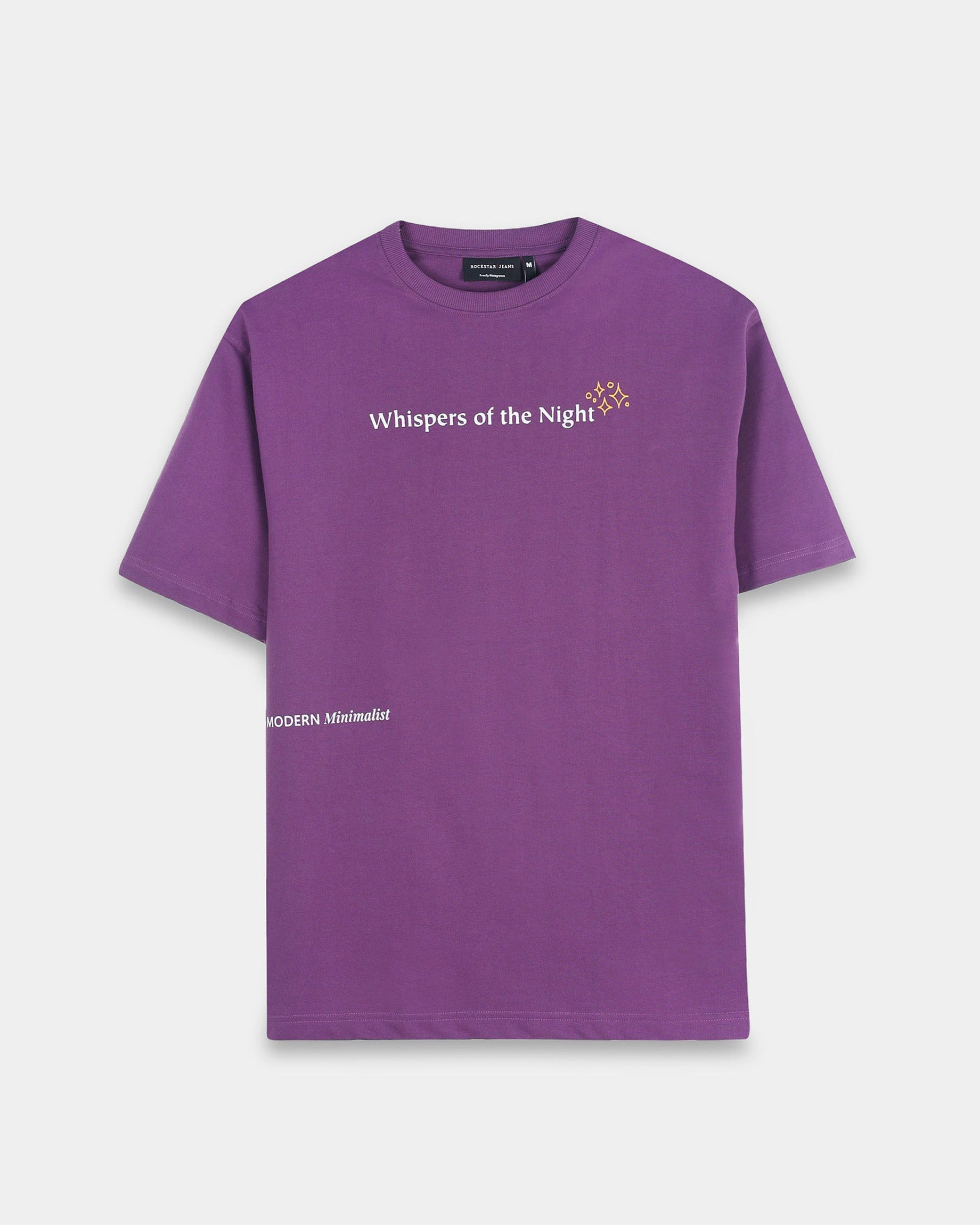 WHISPERS OF THE NIGHT PURPLE TEE - Relaxed Fit