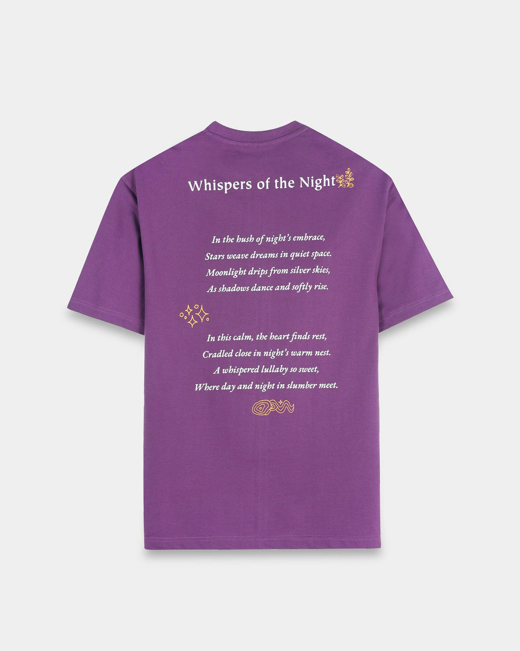 WHISPERS OF THE NIGHT PURPLE TEE - Relaxed Fit