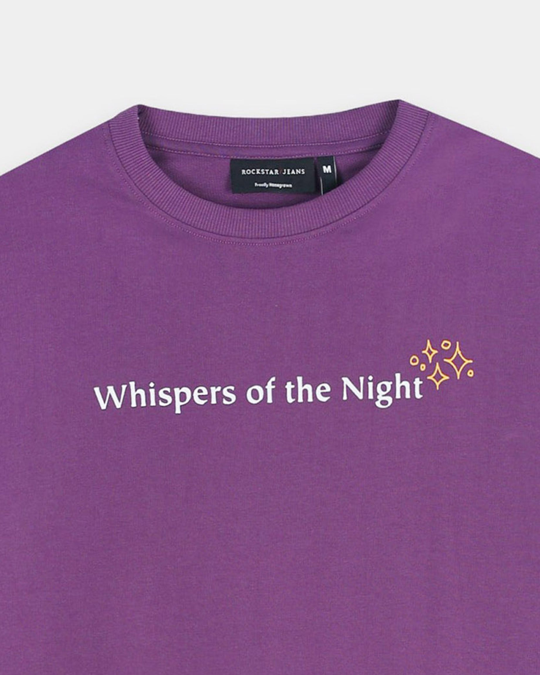 WHISPERS OF THE NIGHT PURPLE TEE - Relaxed Fit