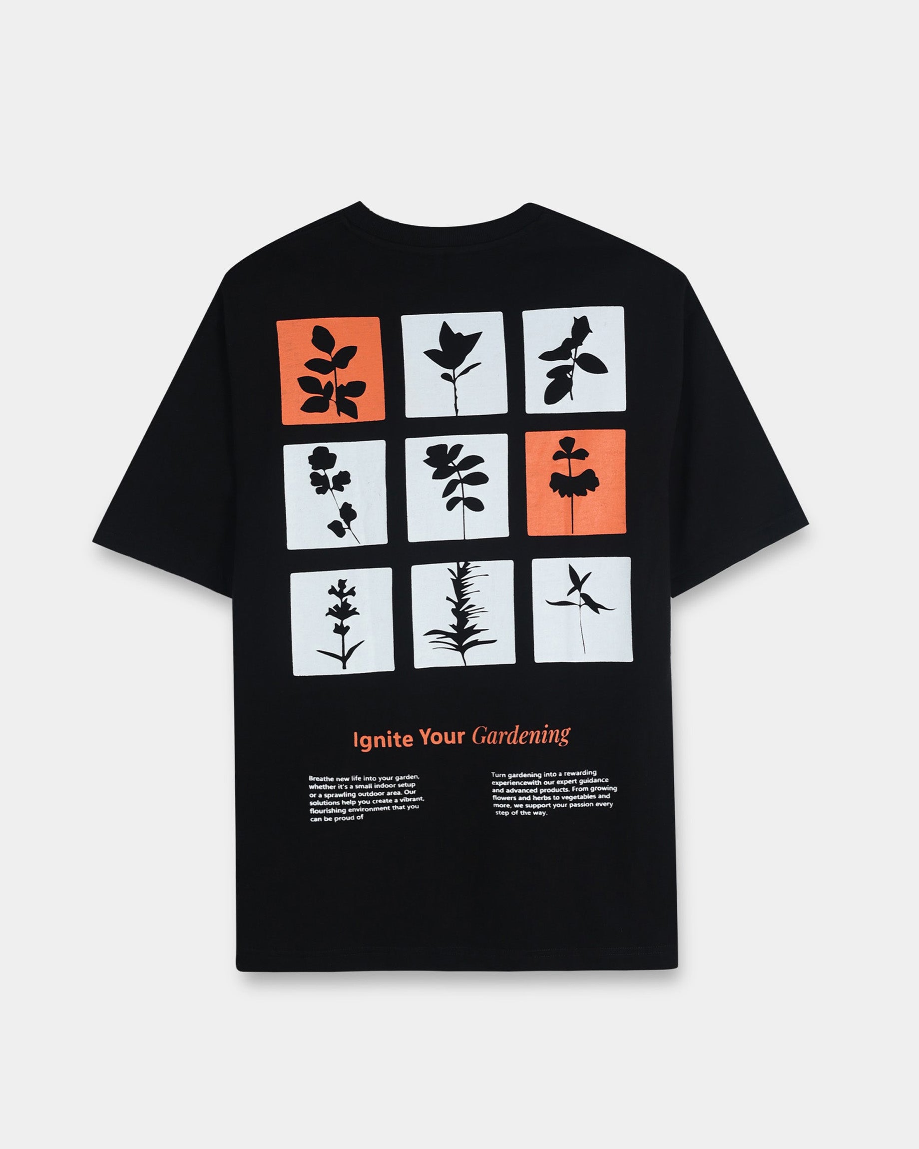 IGNITE YOUR GARDENING BLACK TEE - Relaxed Fit