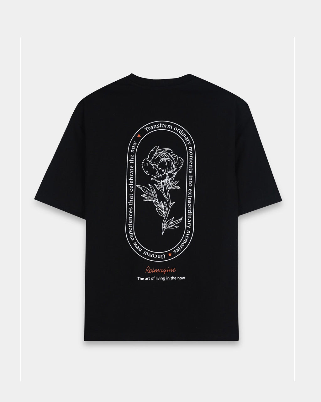 REIMAGINE BLACK TEE - Relaxed Fit