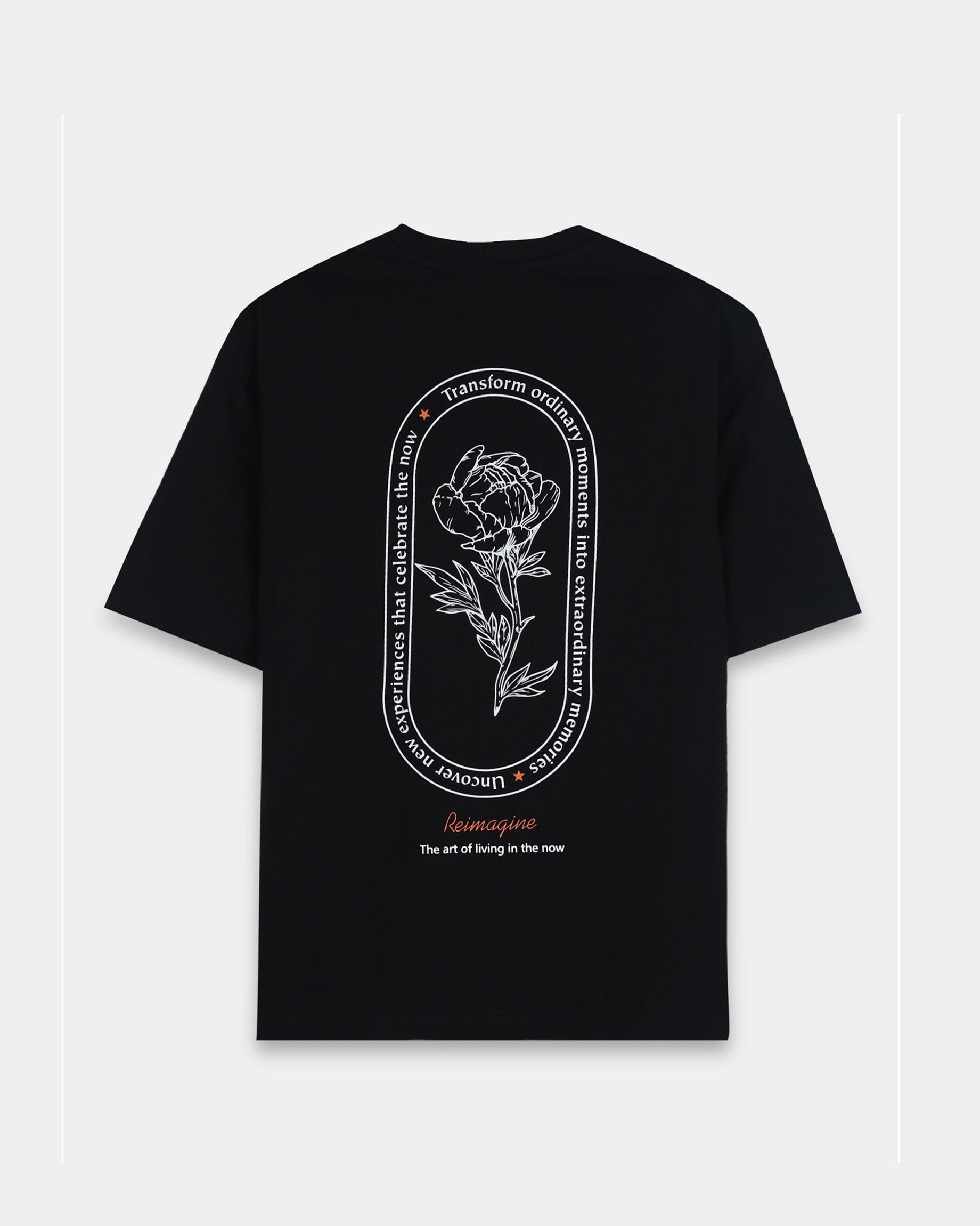 REIMAGINE BLACK TEE - Relaxed Fit