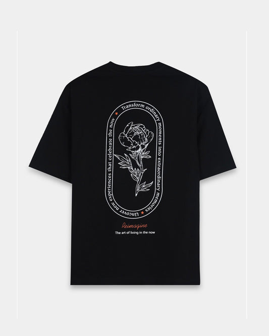 REIMAGINE BLACK TEE - Relaxed Fit
