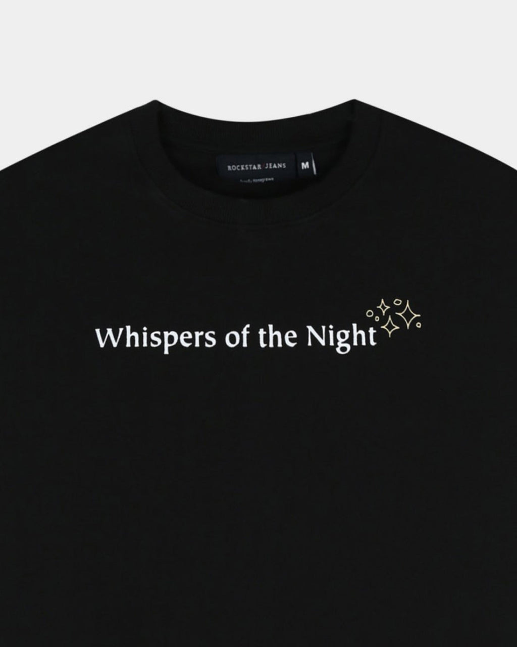 WHISPERS OF THE NIGHT BLACK TEE - Relaxed Fit