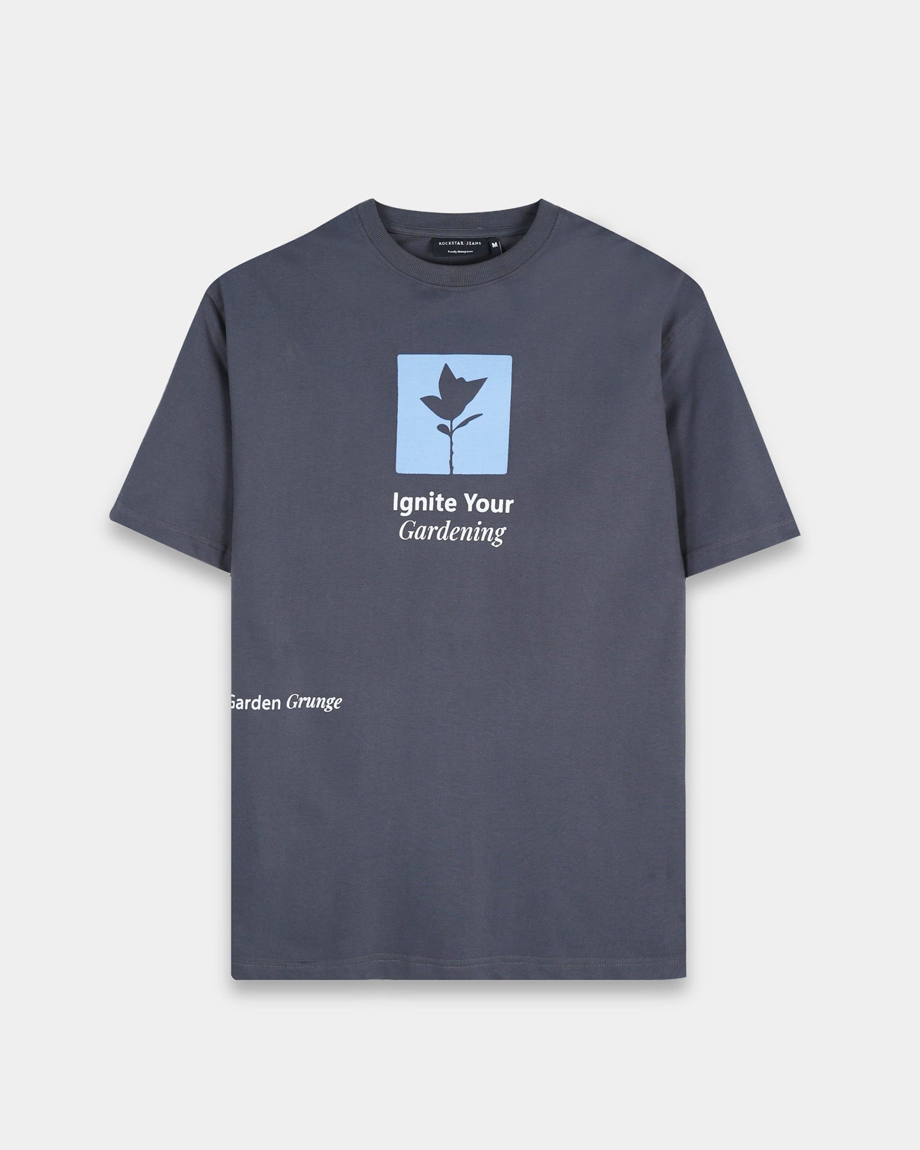 IGNITE YOUR GARDENING GREY TEE - Relaxed Fit