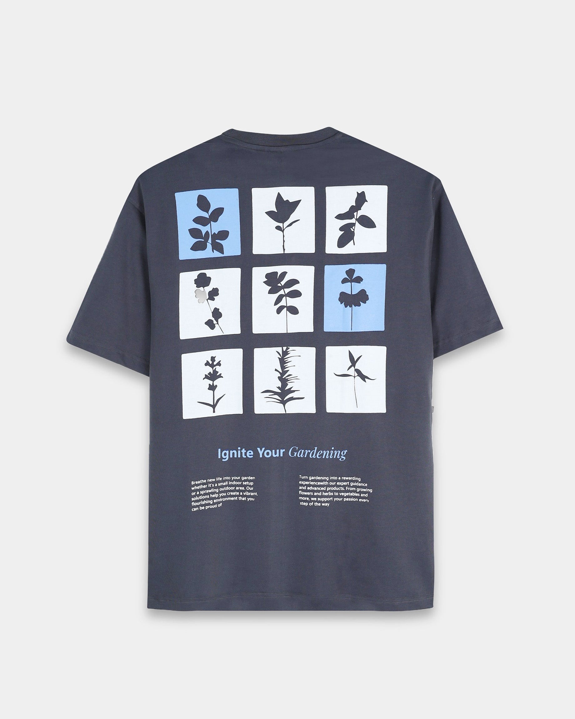 IGNITE YOUR GARDENING GREY TEE - Relaxed Fit