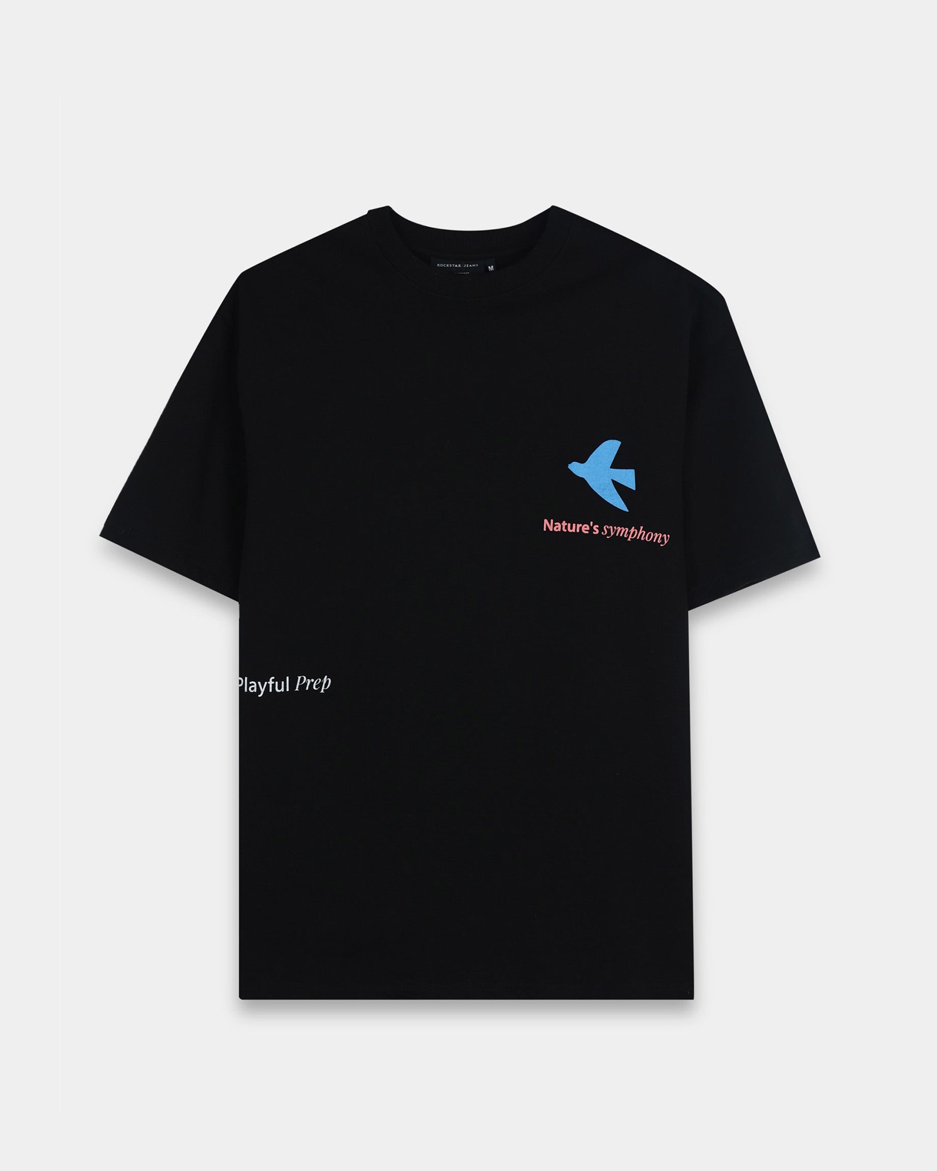 SERENITY BLACK TEE - Relaxed Fit