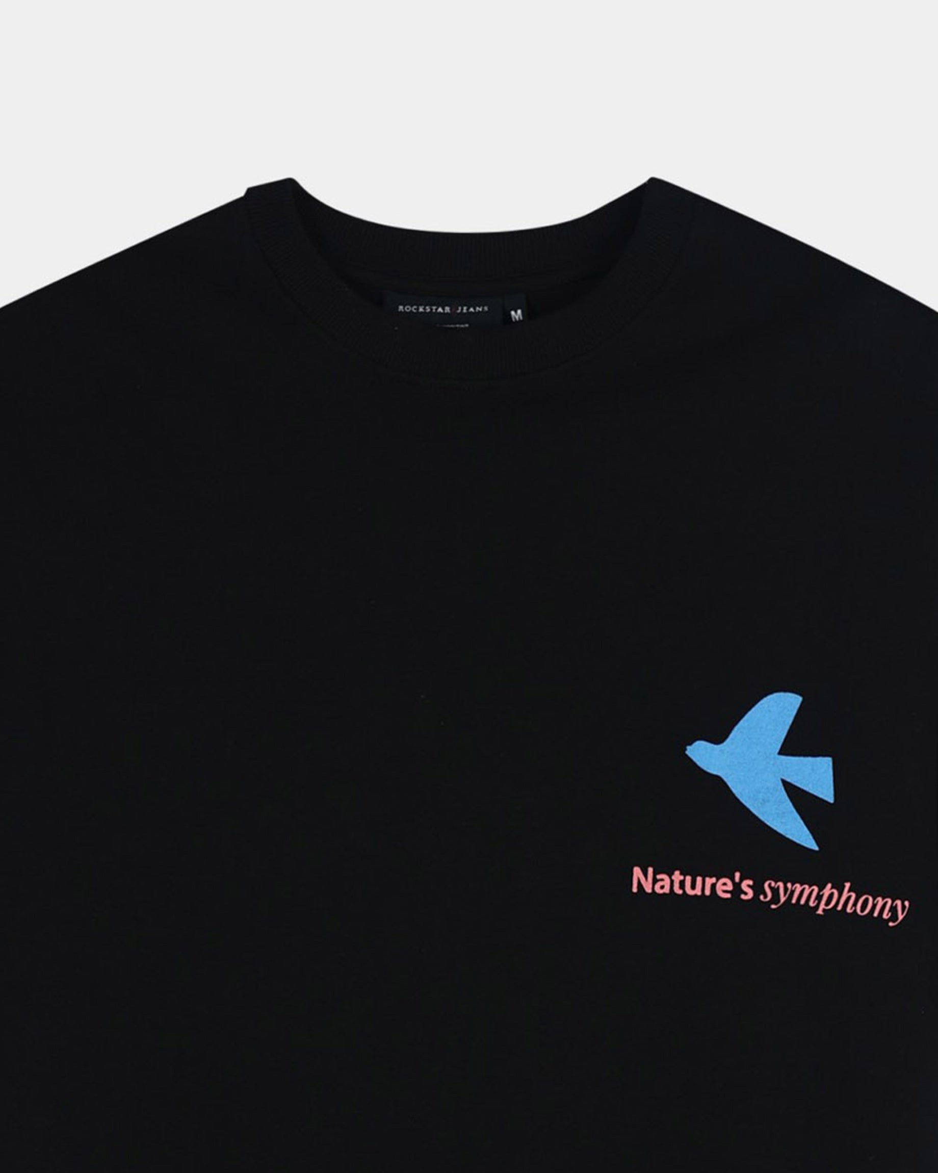 SERENITY BLACK TEE - Relaxed Fit