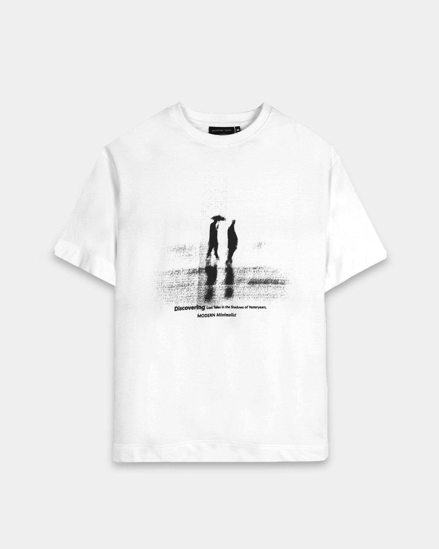 DISCOVERING OFF WHITE TEE - Relaxed Fit